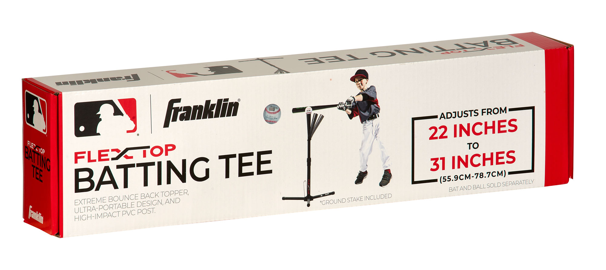 Franklin-Batting-Tee-Flex-Top-22_31in-0023 Franklin MLB® Flex Top Tee-Ball Batting Tee