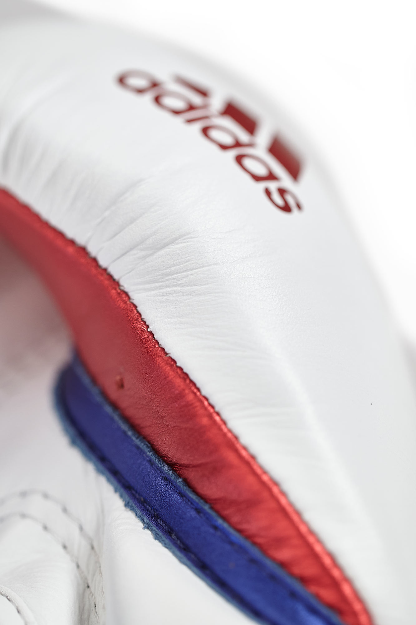 adidas adispeed strap up boxing gloves white/blue/red, ADISBG501PRO