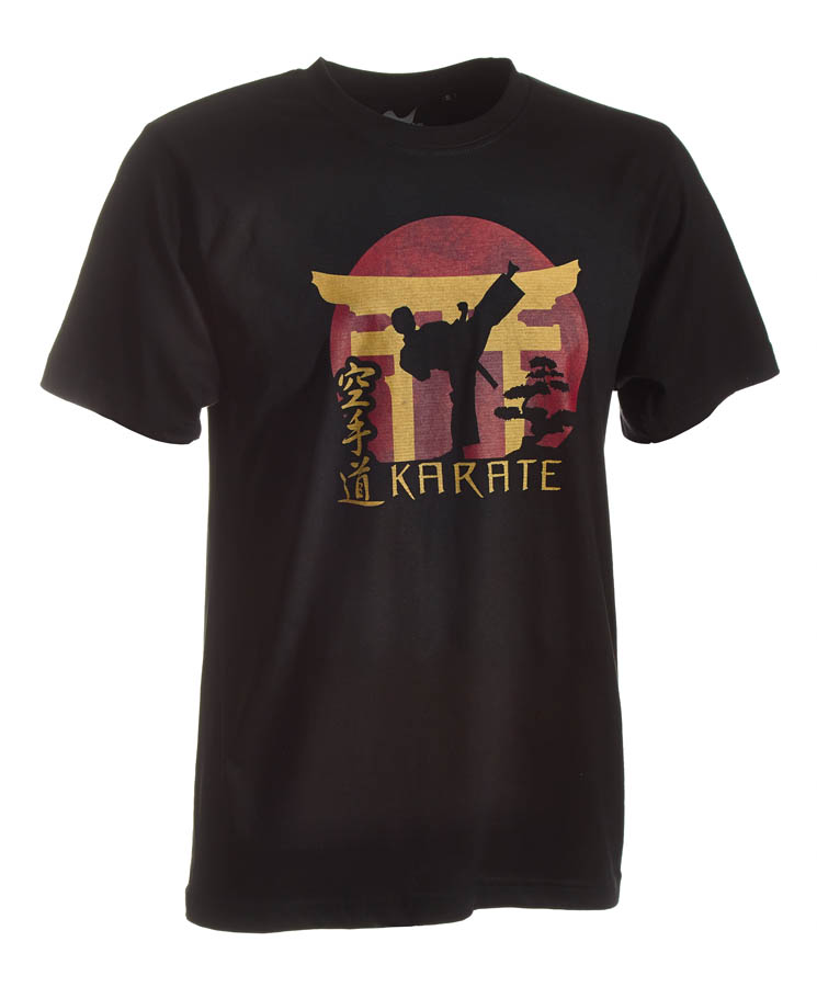 Karate-Shirt Torii schwarz