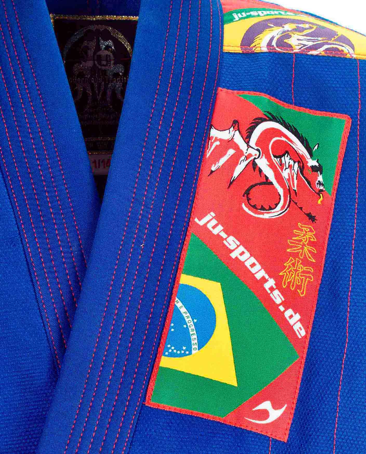9247000-BJJ-Gi-Kids-blau-d1 Ju-Sports BJJ-Anzug Kids blau
