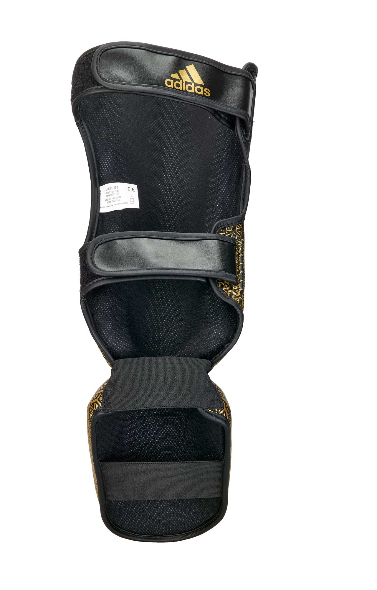 adiSGSI011-black_golde-Speed-Thai-Shin-n-Step-0041 adidas Pro Kickboxing Schienbein-Spannschutz black/gold, adiKBSI300
