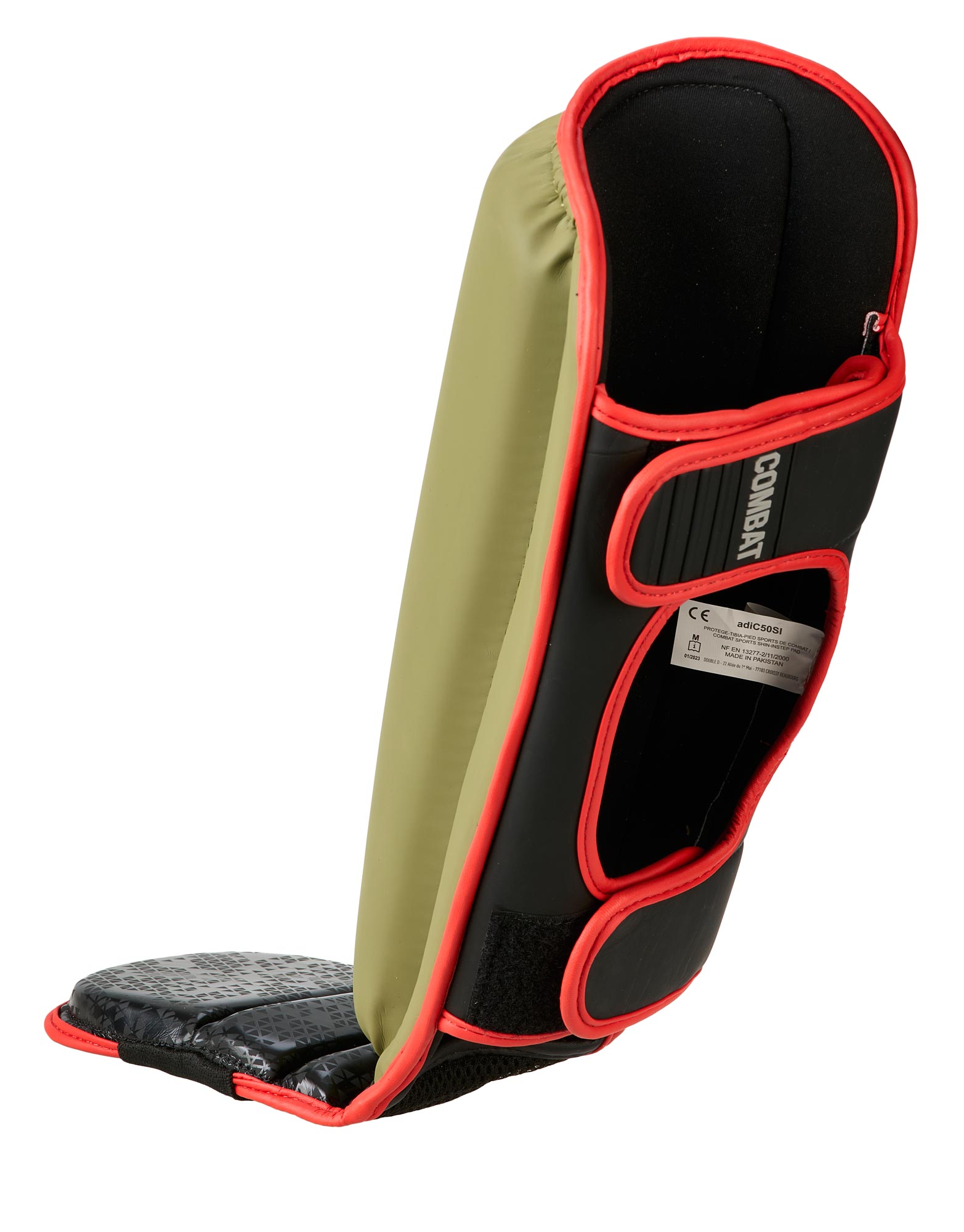 adiC50SI-Shin-Guard-green_black-0023 adidas Combat 50 Schienbein-Spannschutz green/black, adiC50SI