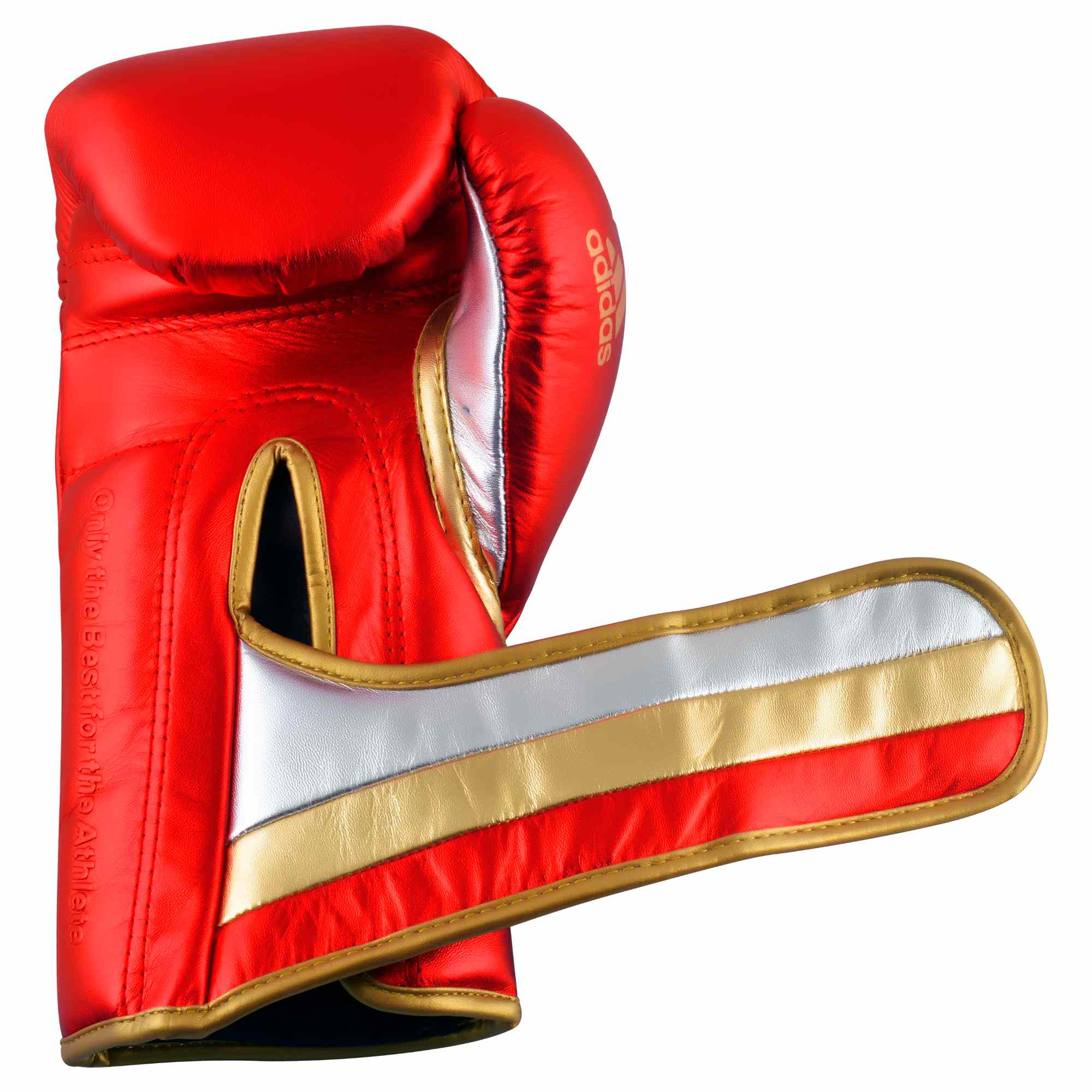adiSBG501-Red-Gold-Silver-14 adidas adispeed strap up boxing gloves red metallic/gold, ADISBG501PRO