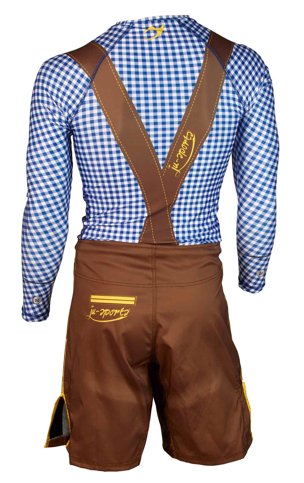 ju-sports-set-rash-guard-fight-short-bavaria-4 Ju-Sports Super-Set Fightshort + Rashguard Bavaria rot/weiß und blau/weiß