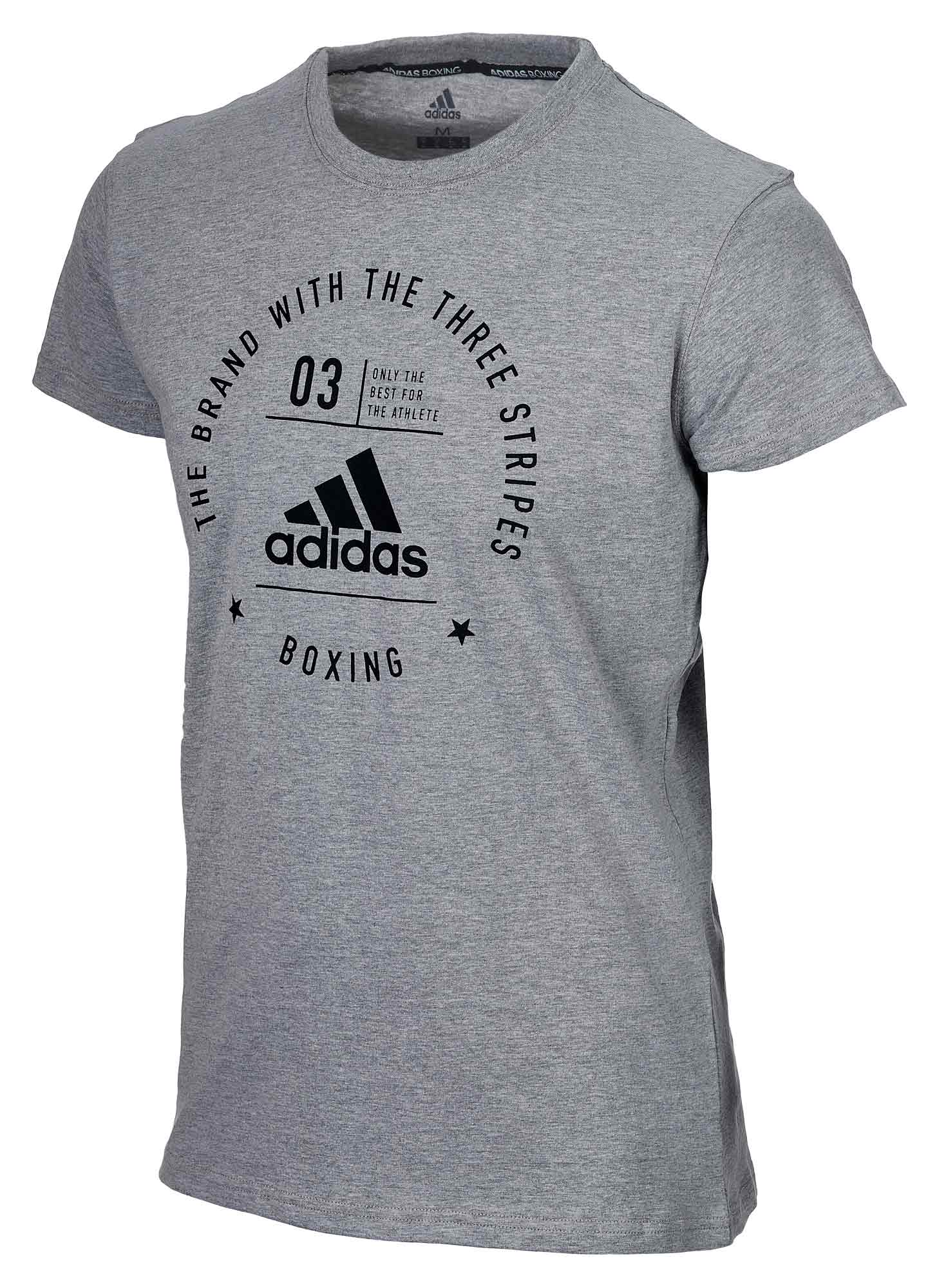 adiCL01B_CA-Community-T-Shirt-gray_black-03 adidas Community T-Shirt "BOXING" grey/black, adiCL01B