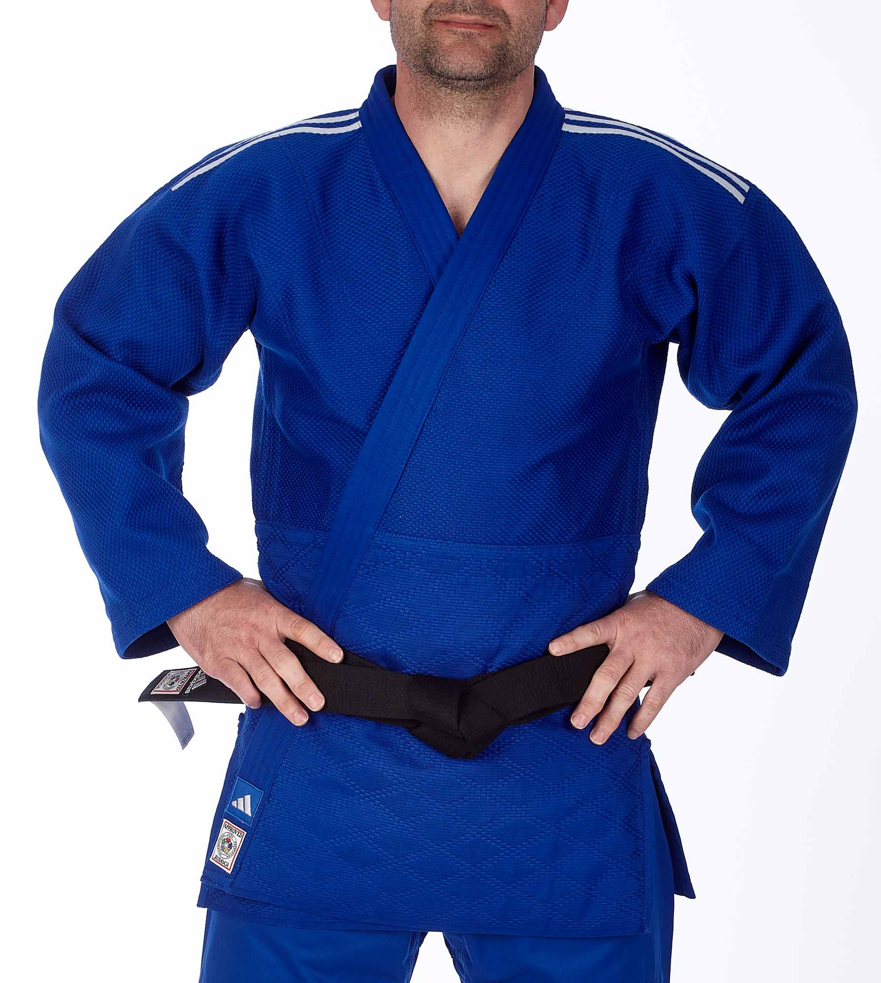 adidas-Judo-Champion3-J-IJF-blue-Jacke-Modell-02z4kyPgPaT9H0N adidas Judojacke CHAMPION III IJF - Model 1 JIJFB-JAC blau / weiße Streifen