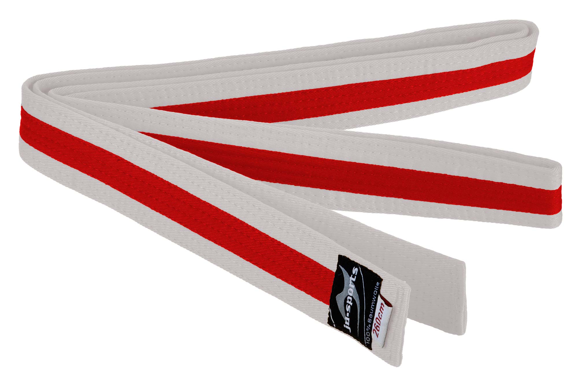 Ju-Sports Budogürtel weiß/rot/weiß