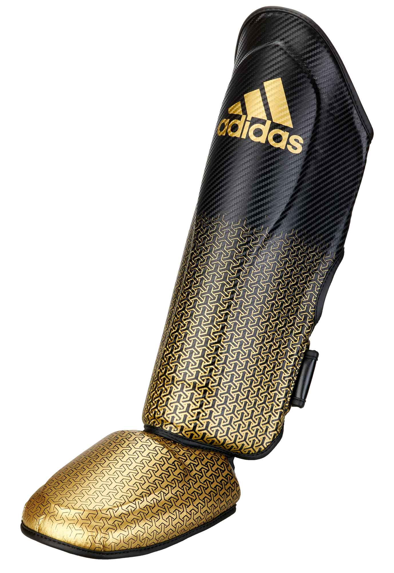 adiSGSI011-black_golde-Speed-Thai-Shin-n-Step-0043 adidas Pro Kickboxing Schienbein-Spannschutz black/gold, adiKBSI300