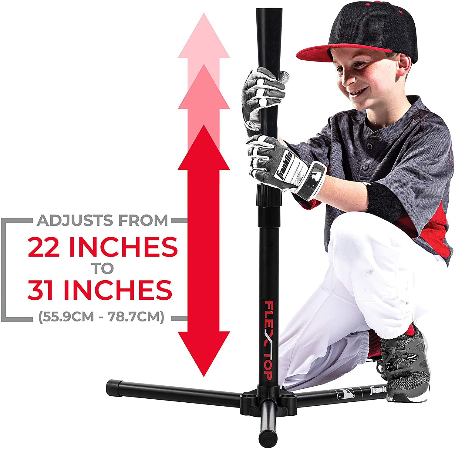 24954-Batting-Tee-1 Franklin MLB® Flex Top Tee-Ball Batting Tee