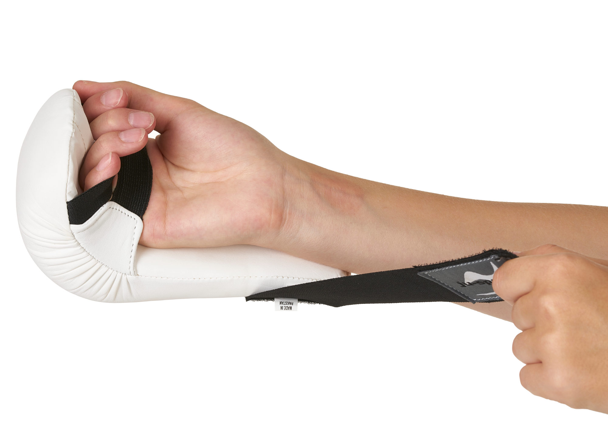 6202200-Karate-Handschutz-weiss-0241 Karate Handschutz weiß