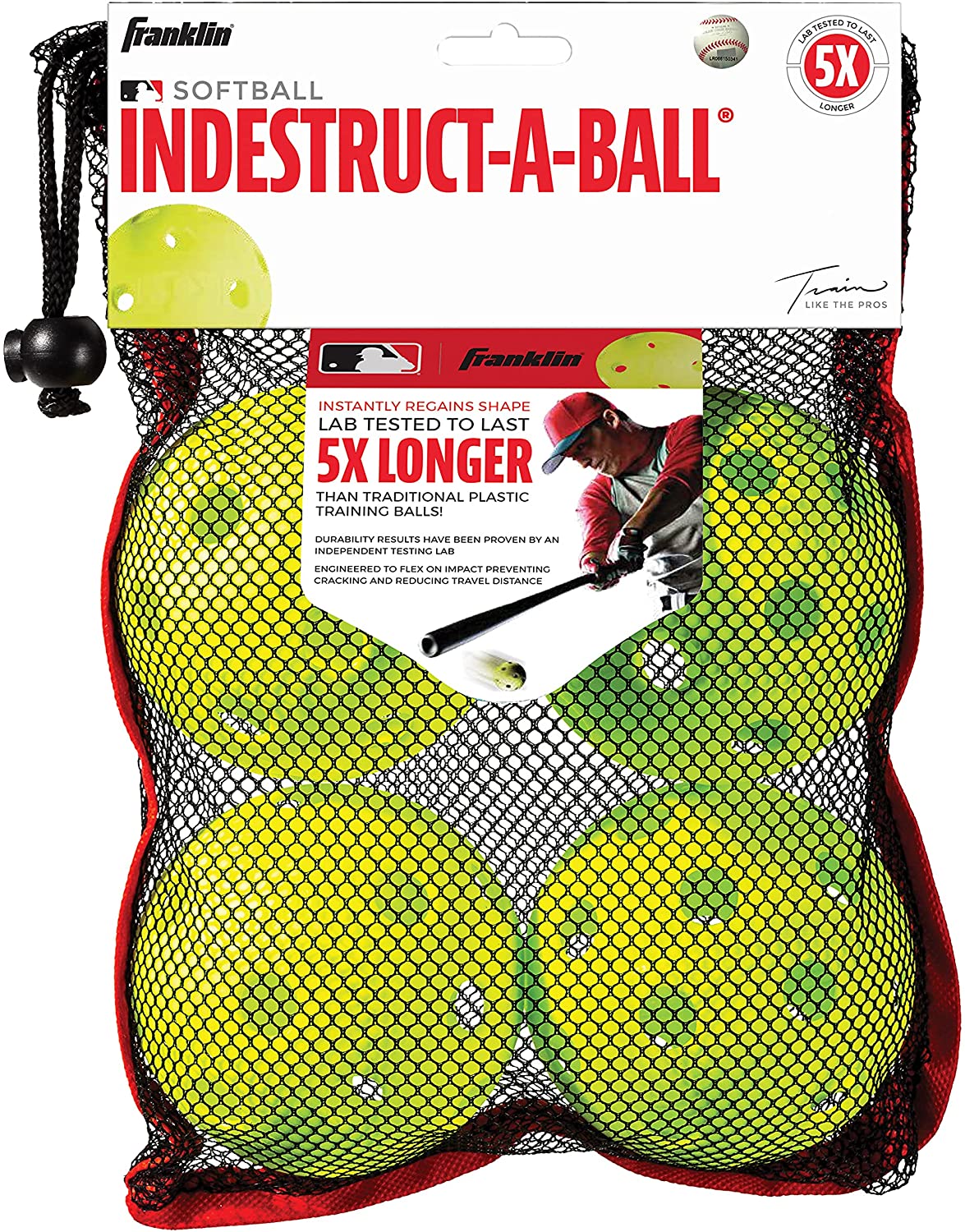 23460-7 Franklin MLB® Trainings-Softball - 4er Pack