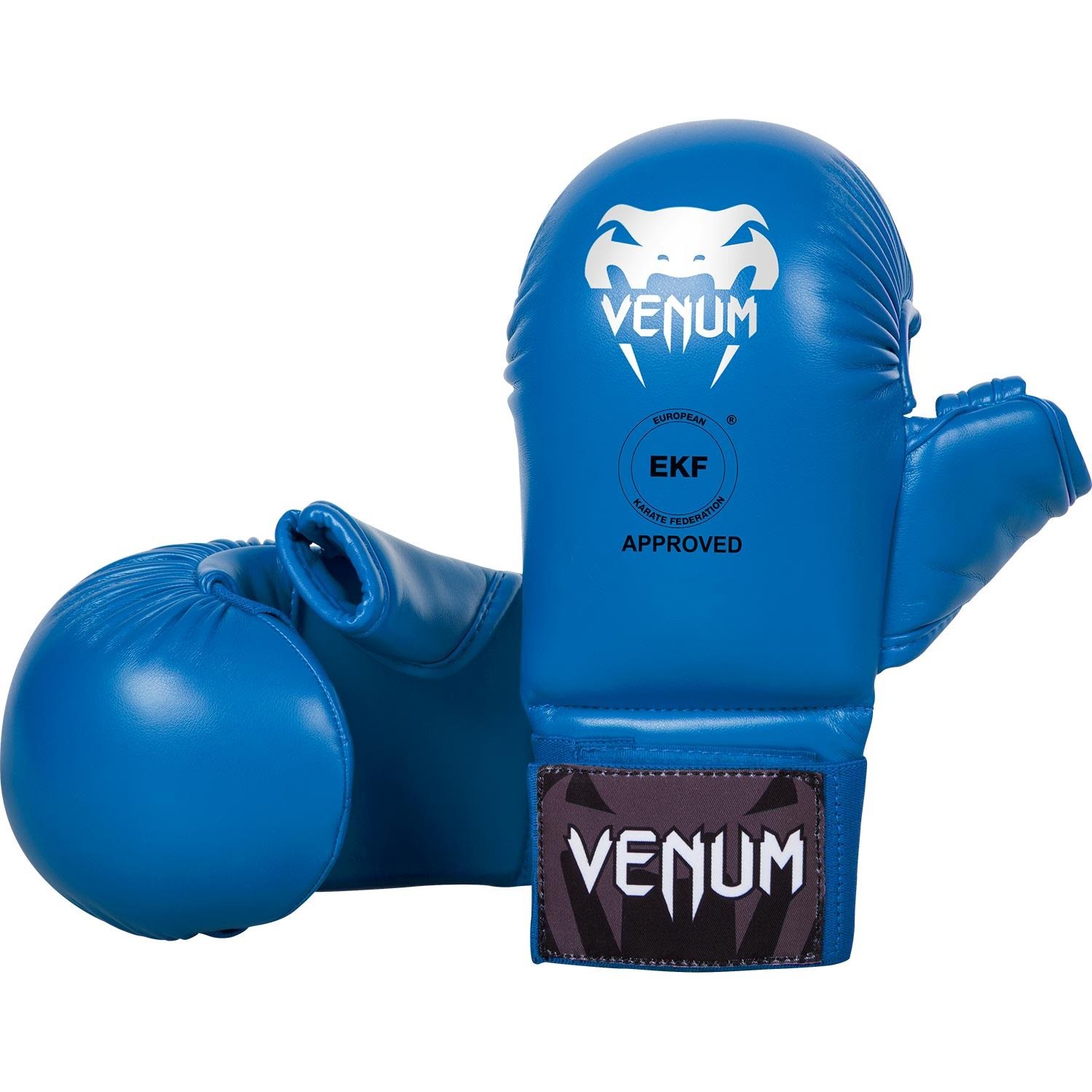 Venum Karate Faustschutz mit Daumen blau, 1366