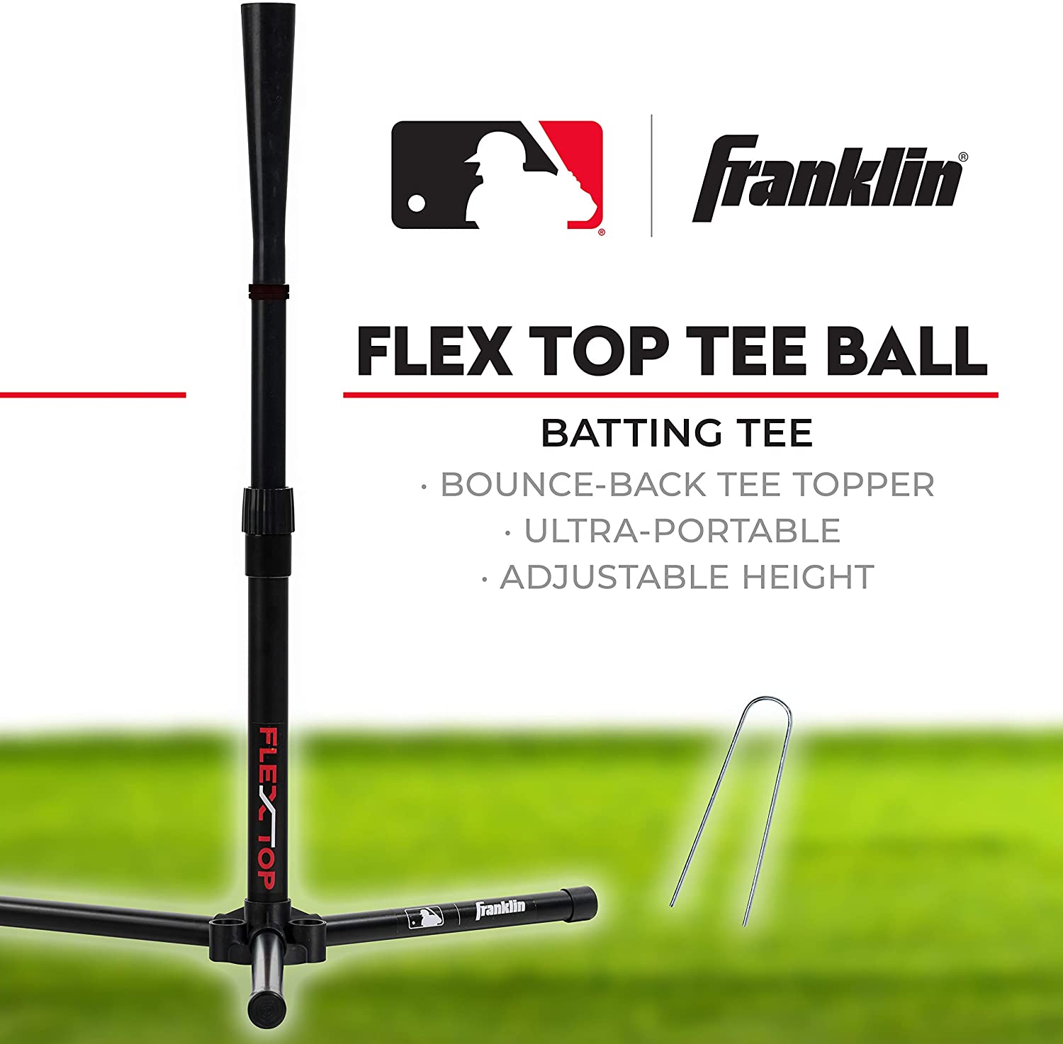 24954-Batting-Tee-2 Franklin MLB® Flex Top Tee-Ball Batting Tee