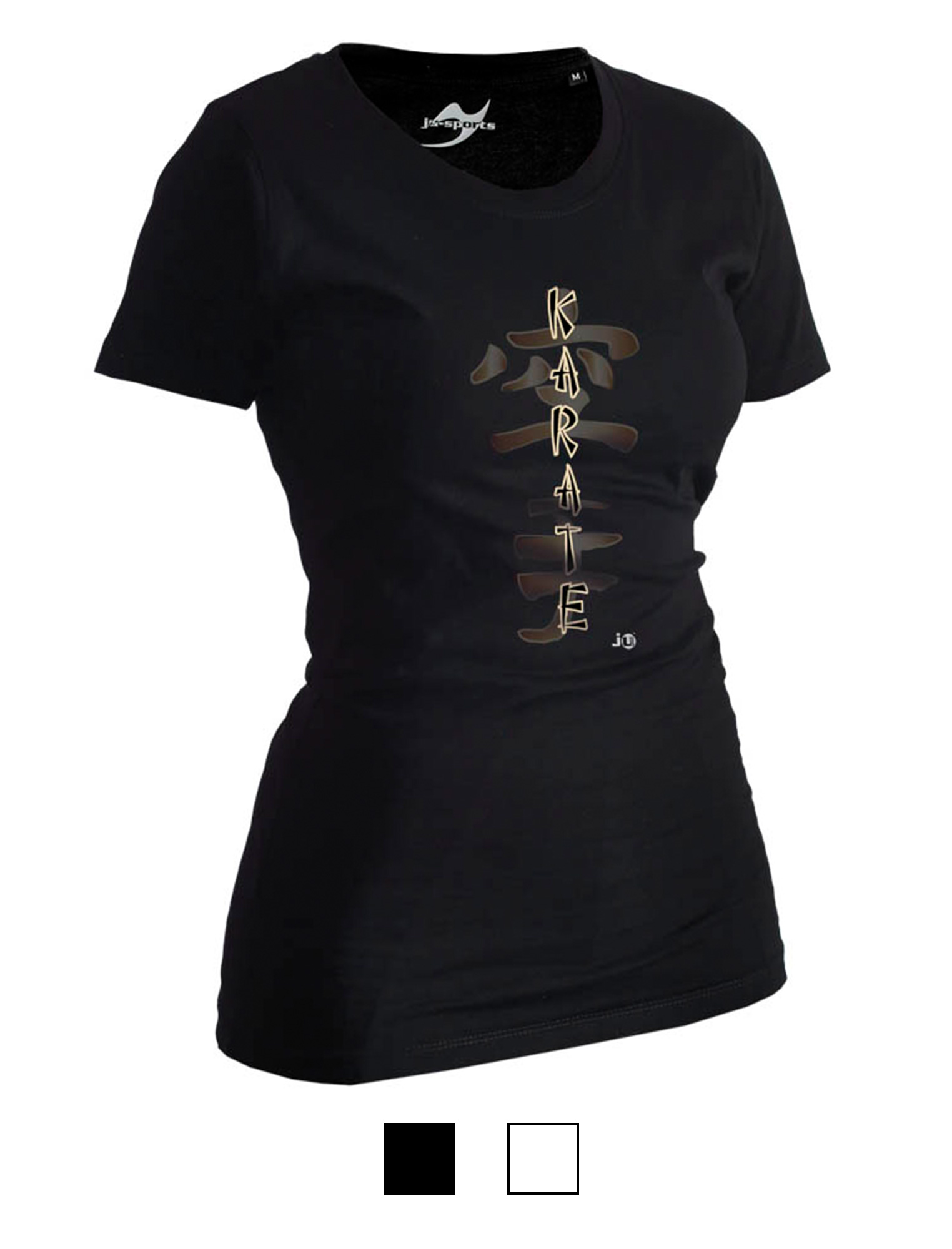 Karate-Shirt Classic schwarz Lady