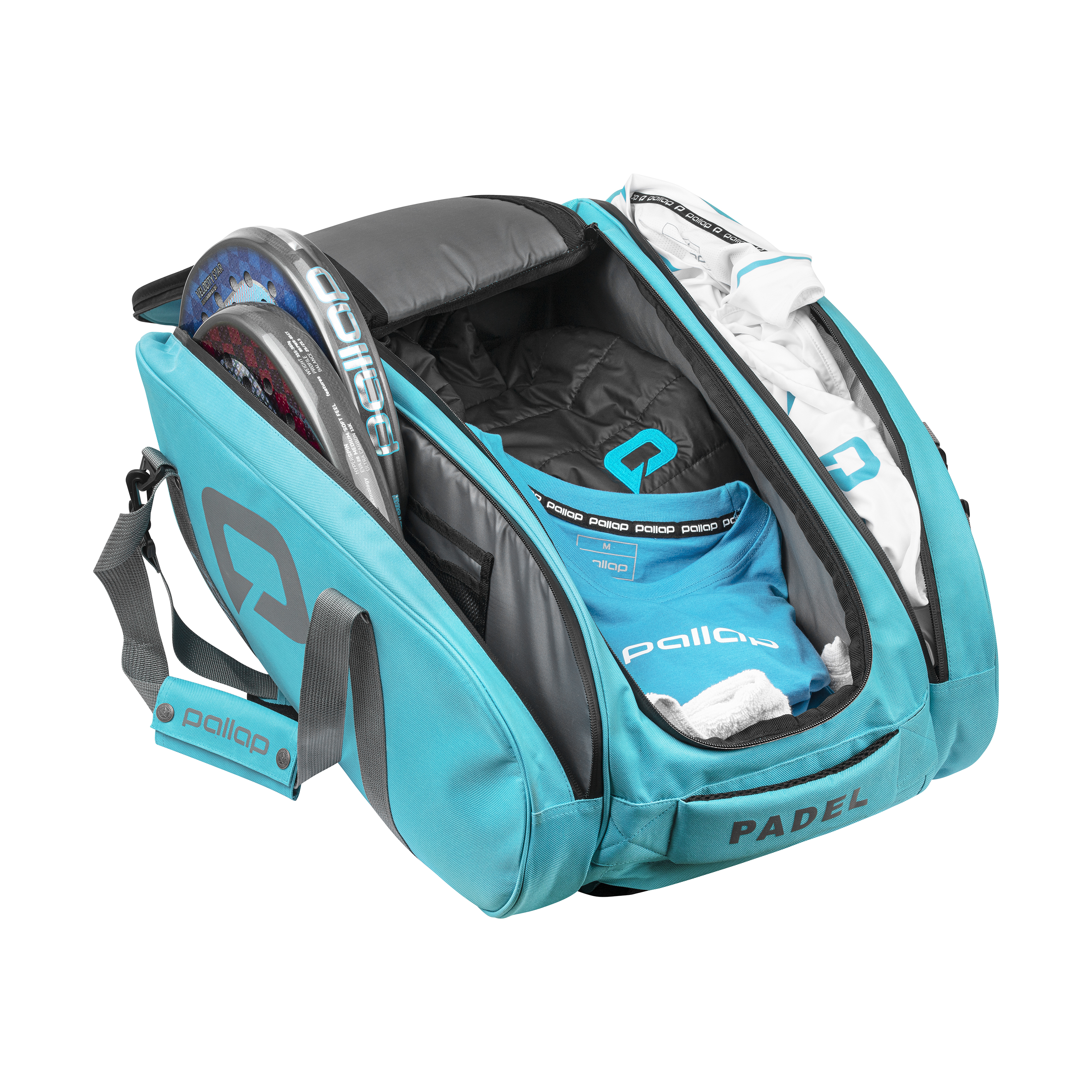 Pallap Schlägertasche, Mid Racket Bag 2.0 cyan blue