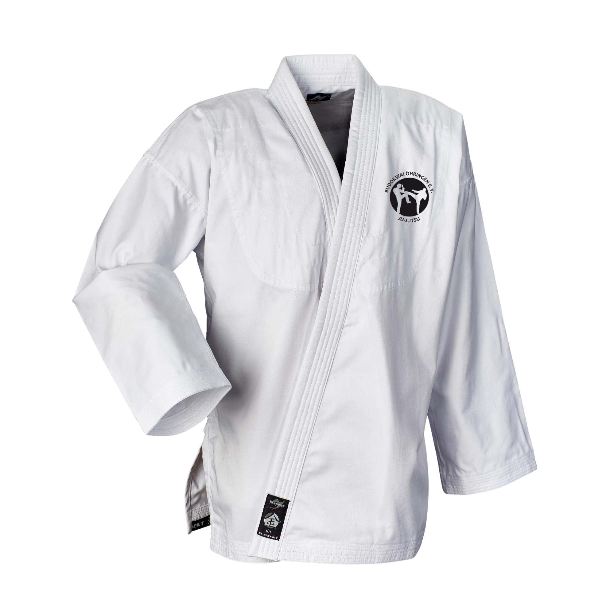 63 Gi Element Slim Cut weiß Budokwai Öhringen Vereinsedition
