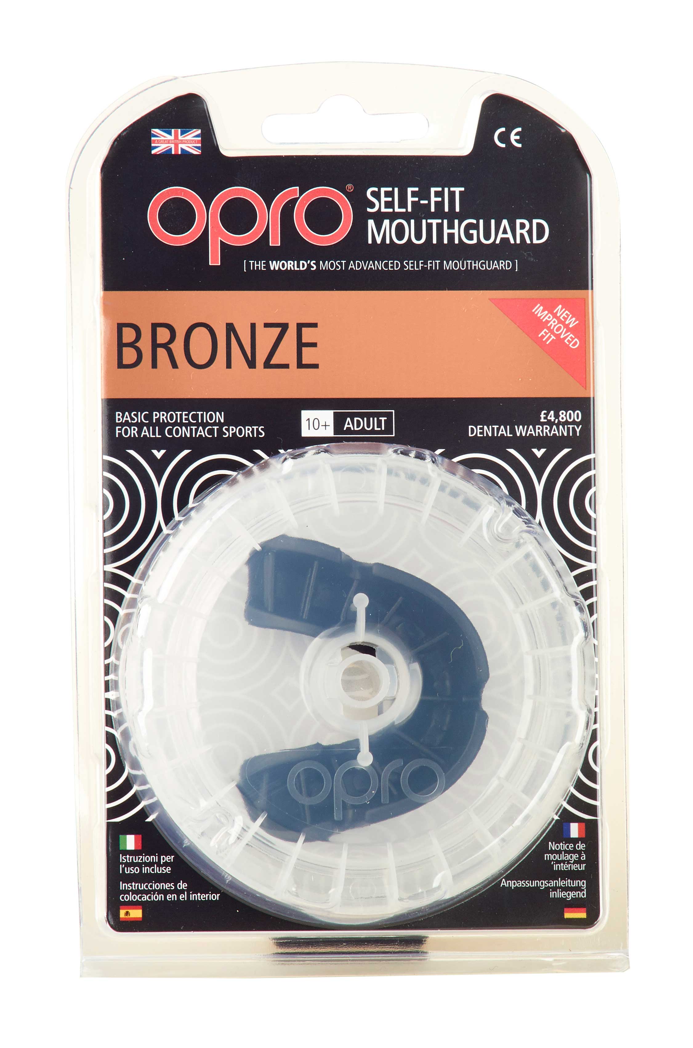 OPRO Zahnschutz Bronze - Black