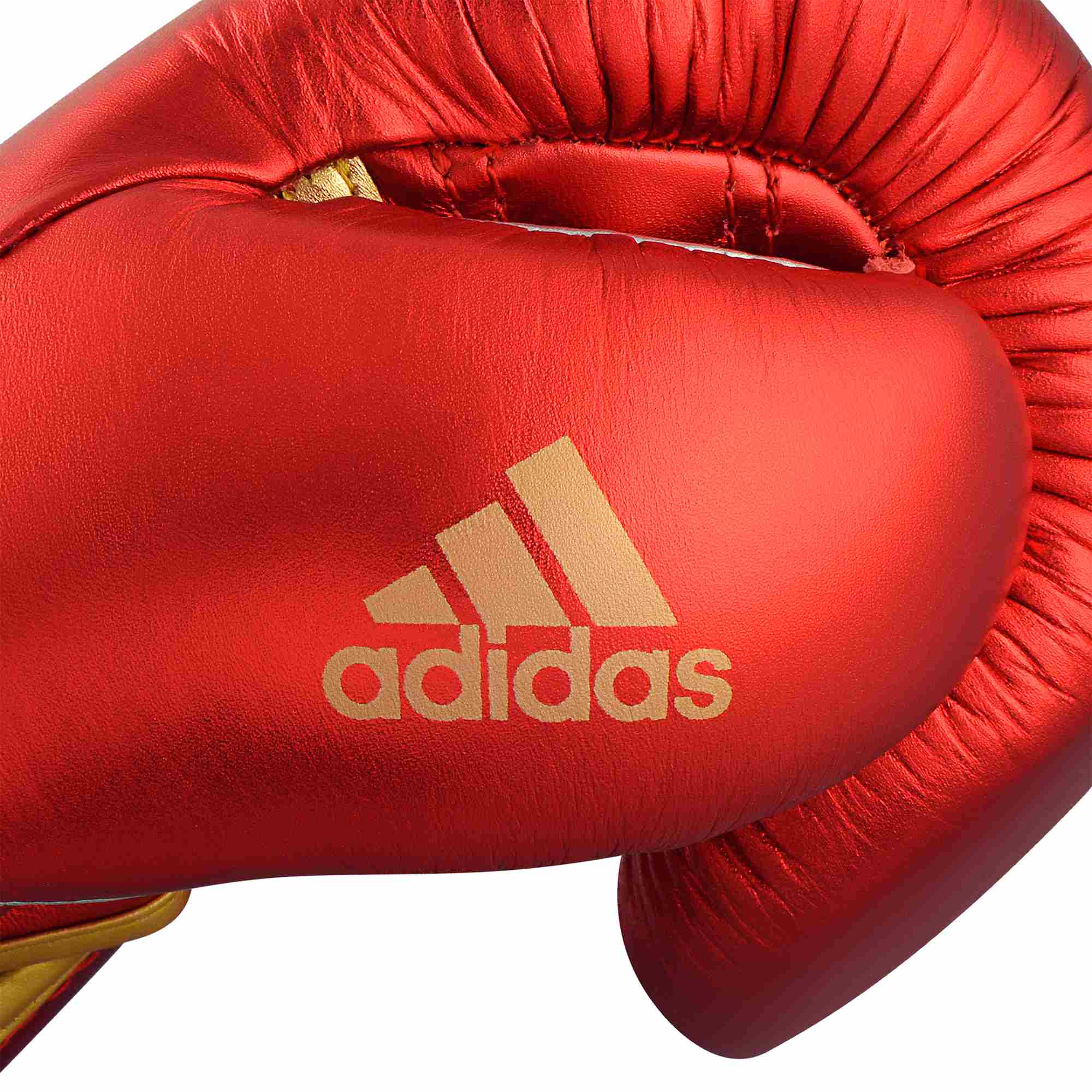 adiSBG501-Red-Gold-Silver-Close-up-02 adidas adispeed strap up boxing gloves red metallic/gold, ADISBG501PRO
