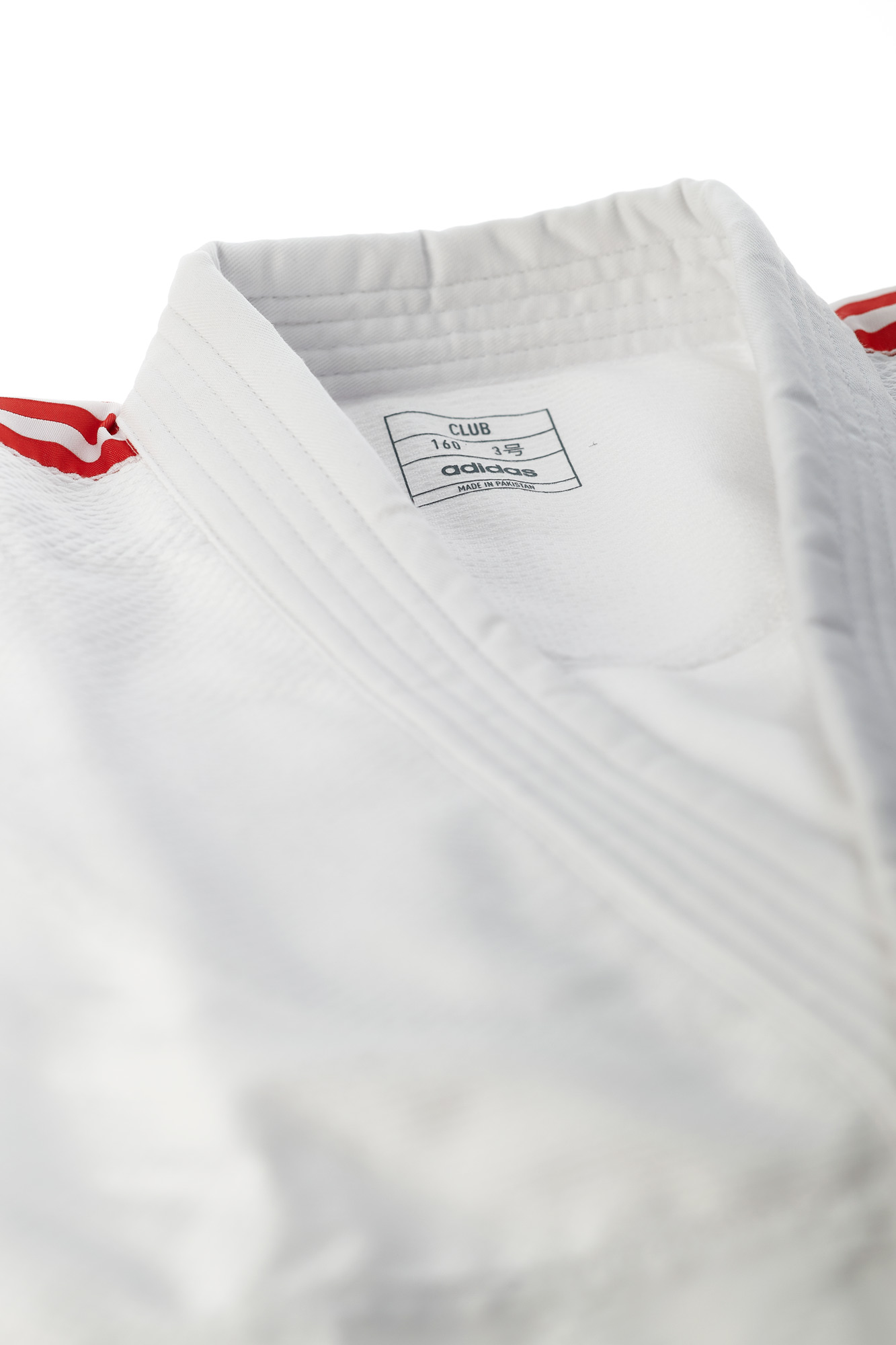 adidas-J350P_WB-Judo-uniform-white_red-D1310 adidas Judo-Anzug Club weiß/rote Streifen, J350