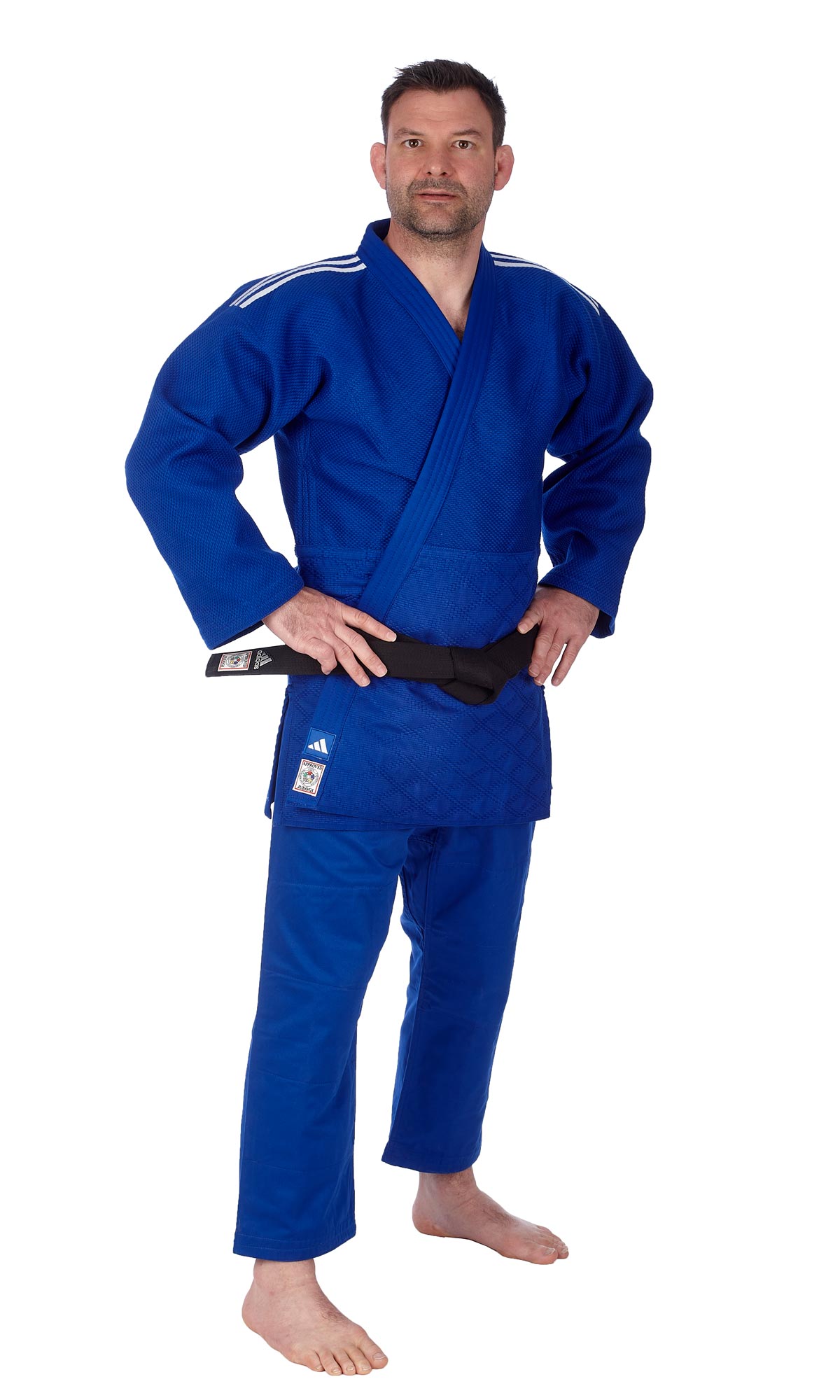 adidas-Judo-Champion3-J-IJF-blue-Modell0283nbIlevhQsGDYa adidas Judoanzug CHAMPION III IJF - Model 1 blau/weiße Streifen JIJFBS