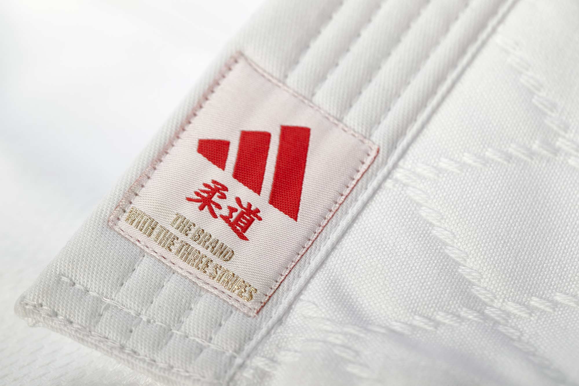 adidas-J350P_WB-Judo-uniform-white_red-D1314 adidas Judo-Anzug Club weiß/rote Streifen, J350