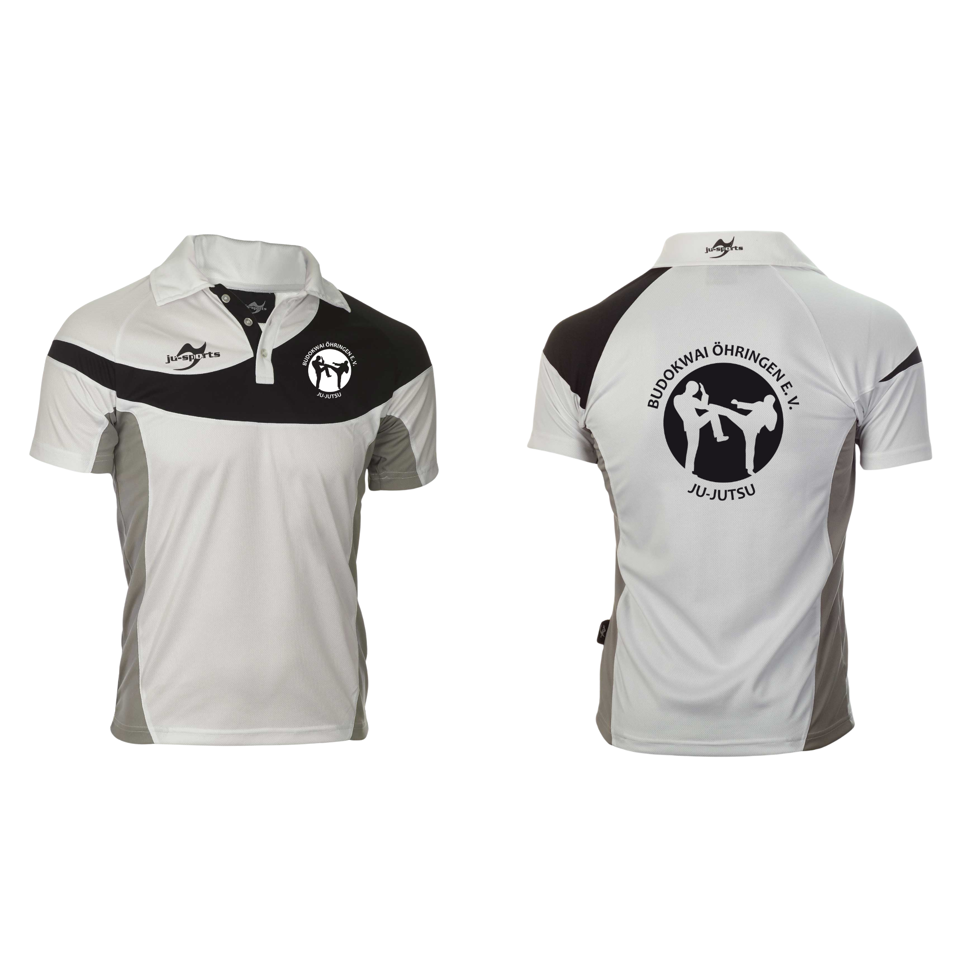 48 Teamwear Element C1 Polo weiß Budokwai Öhringen Vereinsedition