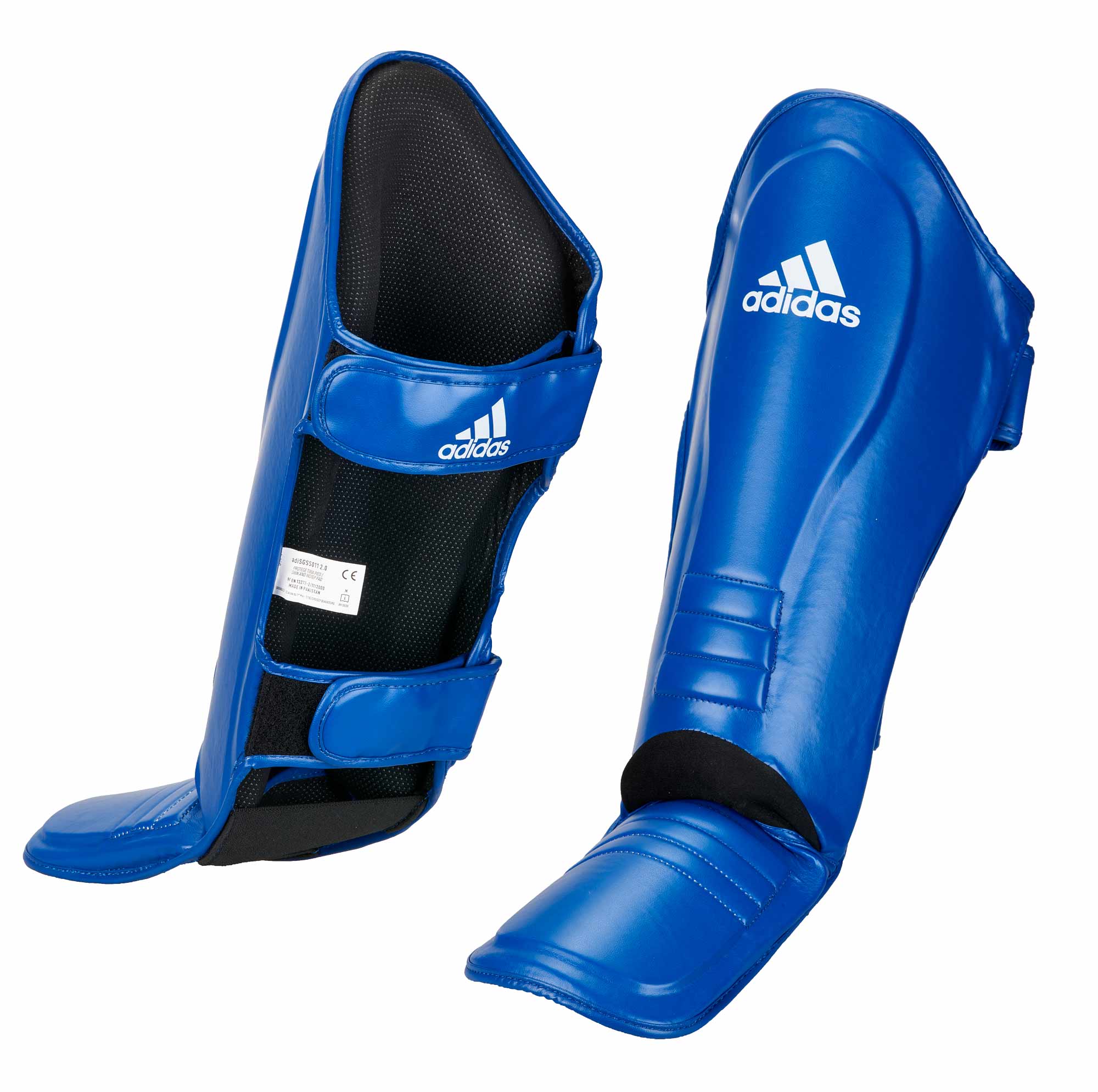 adiSGSS011-blue_white-Speed-Thai-Shin-n-Step-01 adidas Super-Pro Schienbein-Spannschutz blau, adiSGSS011 2.0