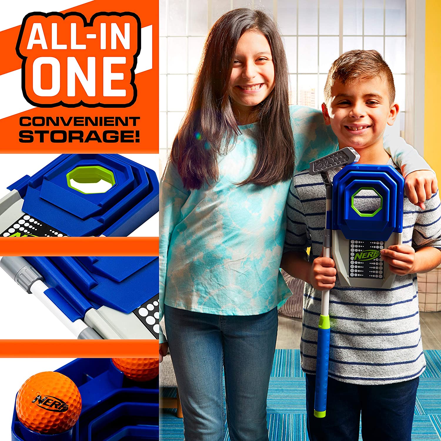 92064_golf-set-Nerf-5 Franklin Nerf Trick Shot Golf Set