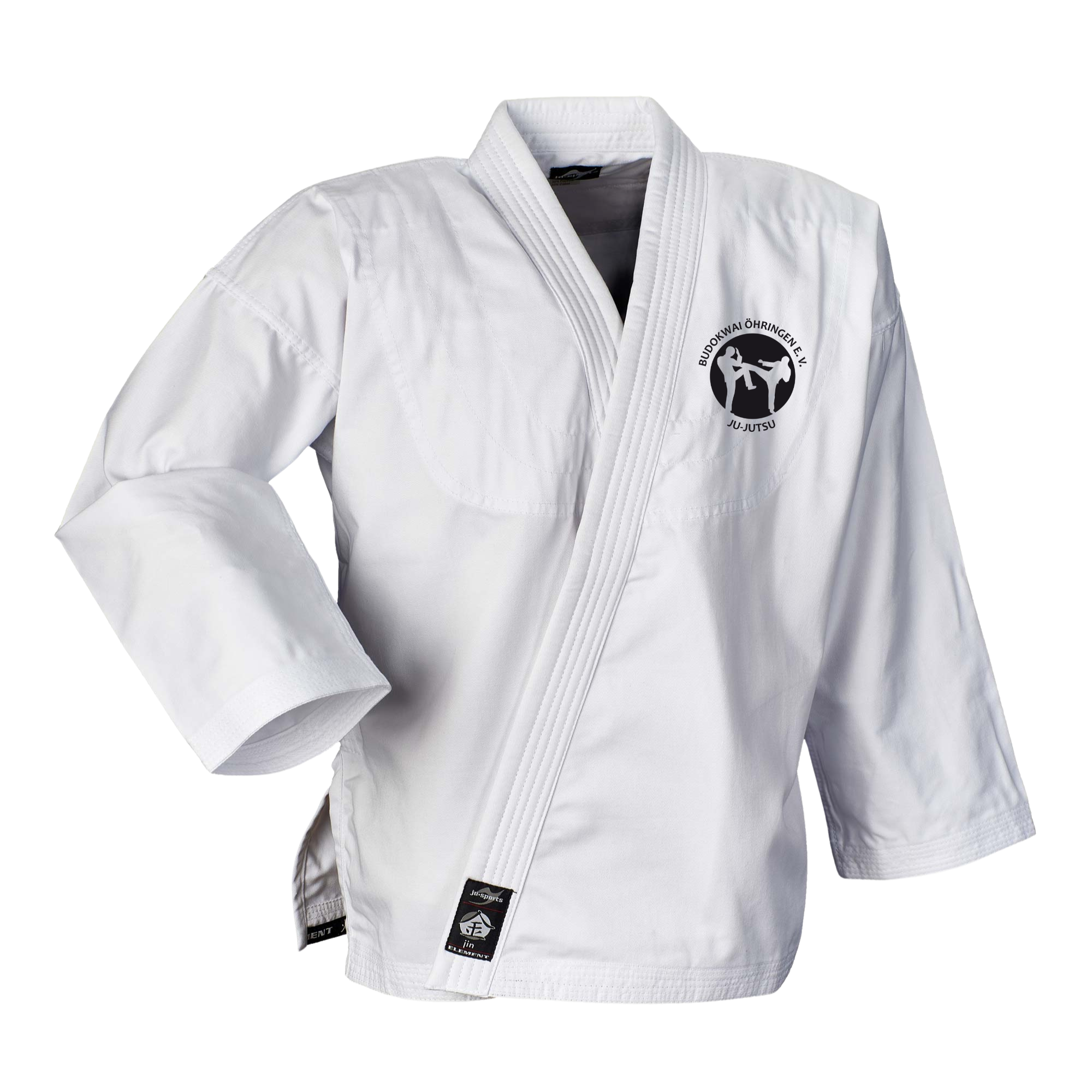 65 Gi Element Wide Cut weiß Budokwai Öhringen Vereinsedition