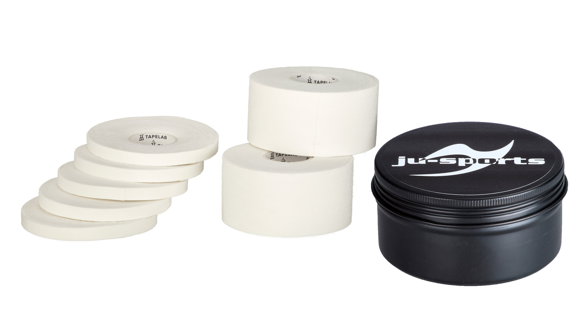 Athletic Finger Tape Set 4  - 2 x Tape pro, 5 x Fingertape weiß plus Box