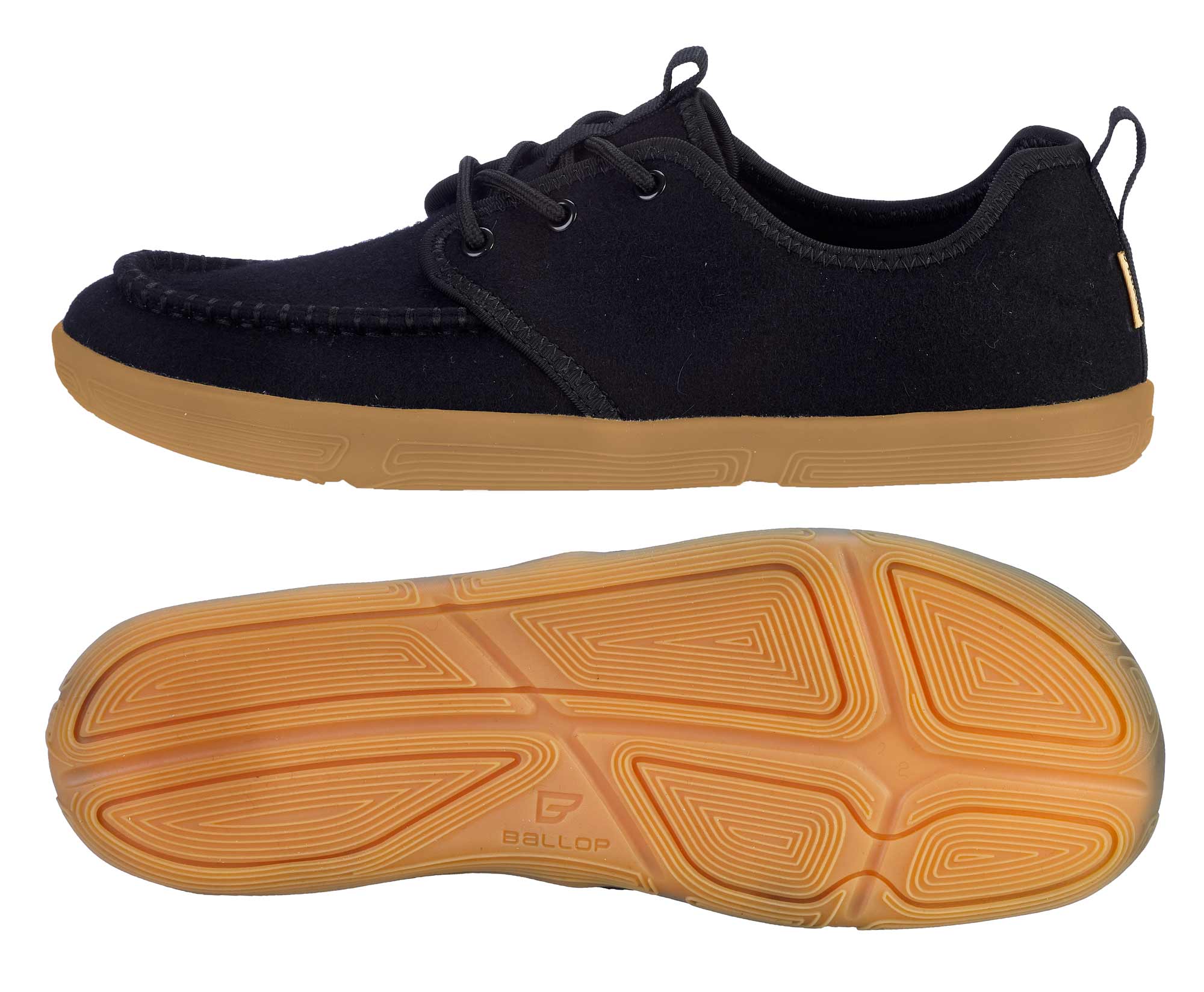 BALLOP Barfußschuhe Wasara black, Wolle BALLOP Barfußschuhe Wasara black, Wolle