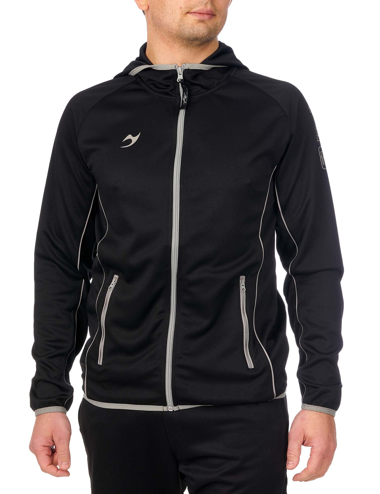 1127400-C3-Hooded-Team-Jacket-black-Model-0120-1 Teamwear C3 Hooded Team Jacket schwarz