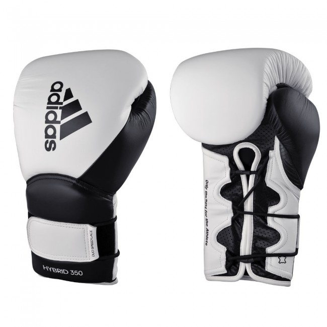 adidas Hybrid 350 Elite Boxhandschuhe weiß/schwarz, adiH350TG