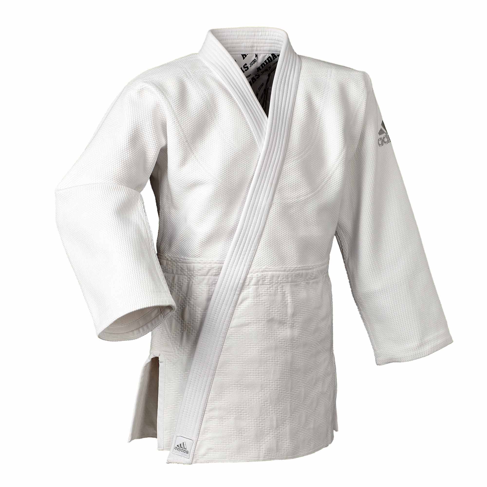adidas-Judo_Gi-J990-Millenium-weiss-2 adidas Judo-Anzug Millenium weiß/silbernes Logo, J990