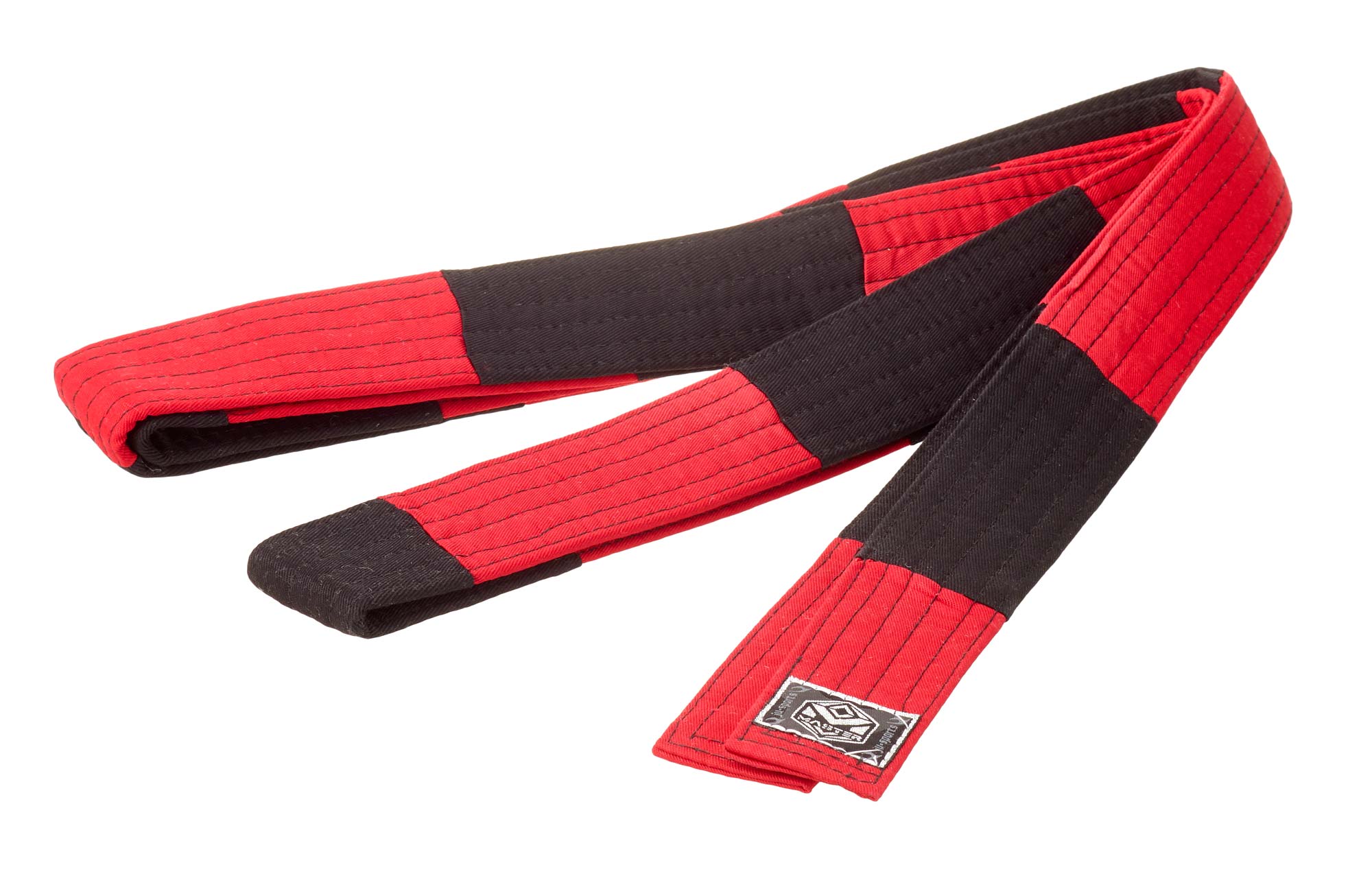 Ju-Sports Großmeistergürtel Master 8. Dan rot/schwarz 5 cm