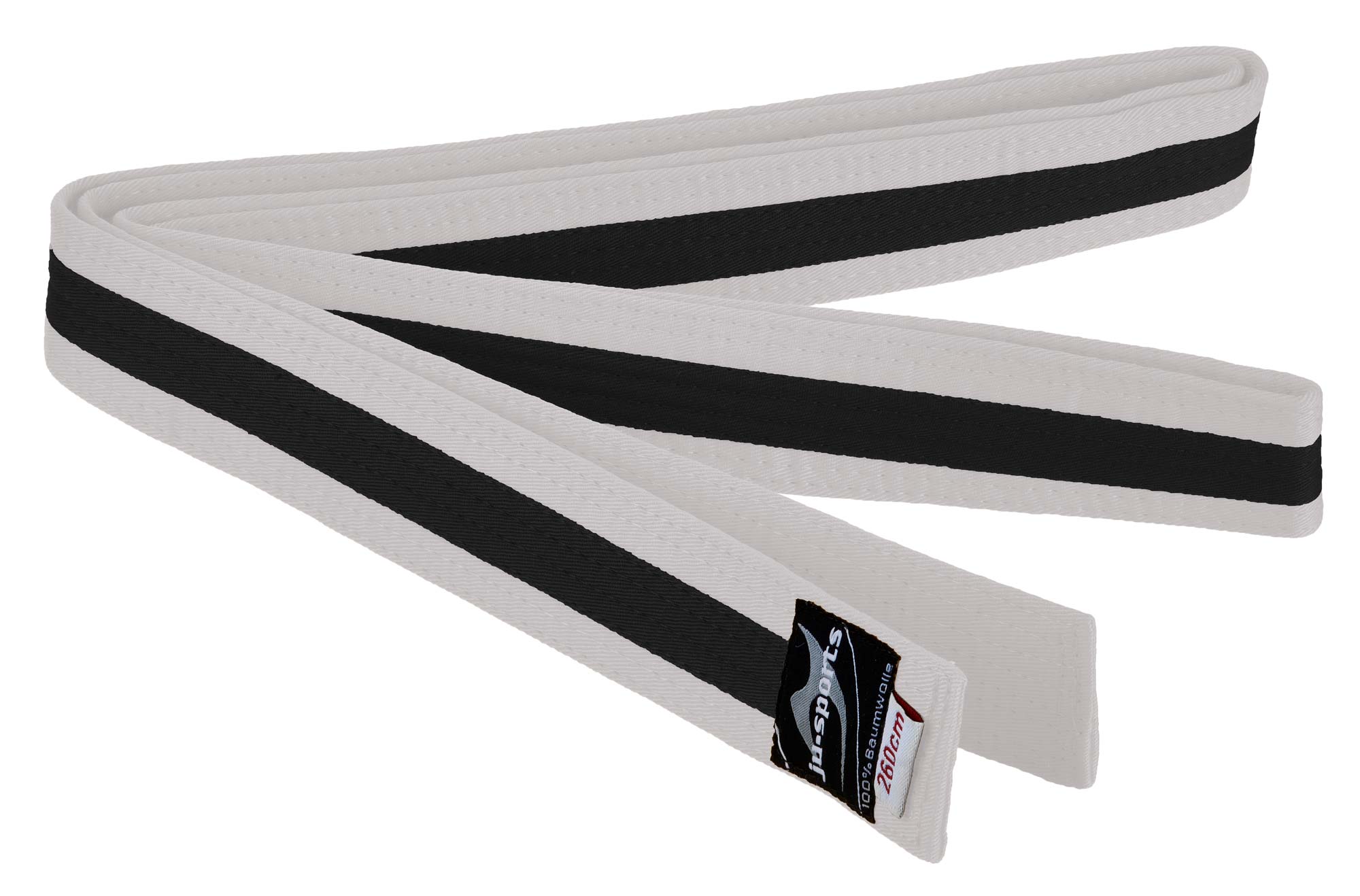 Ju-Sports Budogürtel weiß/schwarz/weiß