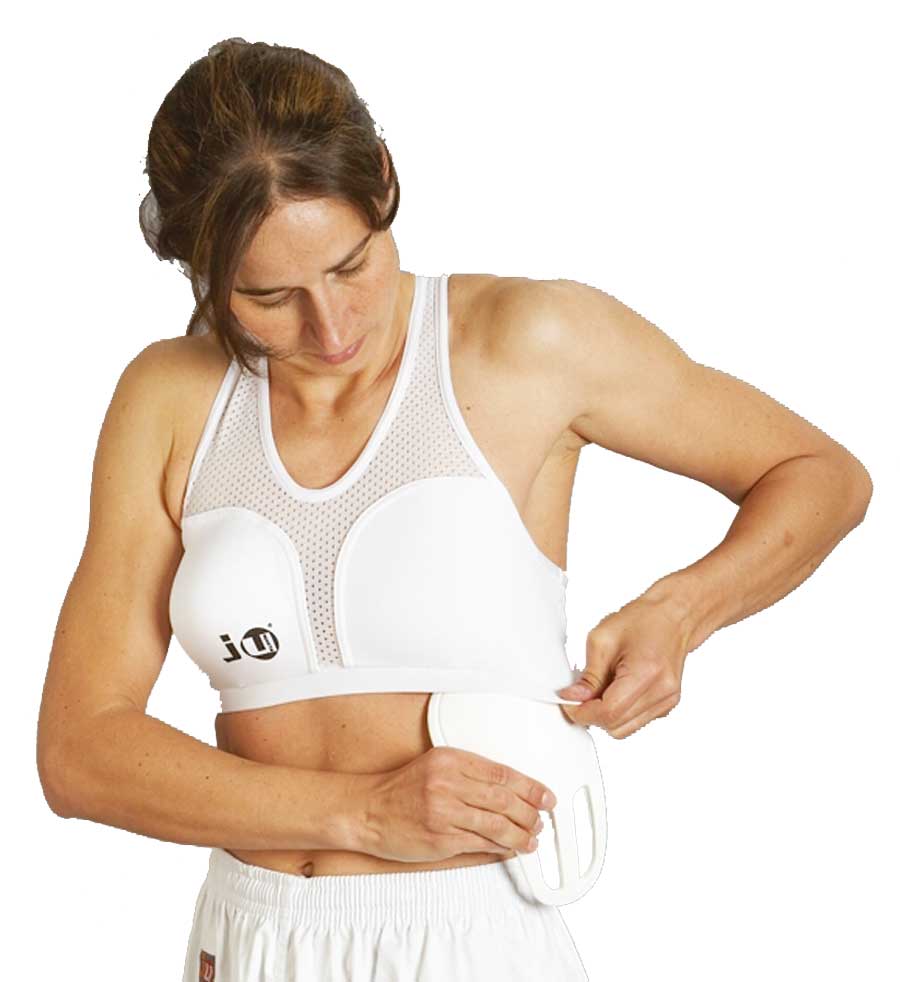 Brustschutz für Damen Cool Guard "Super" komplett weiß