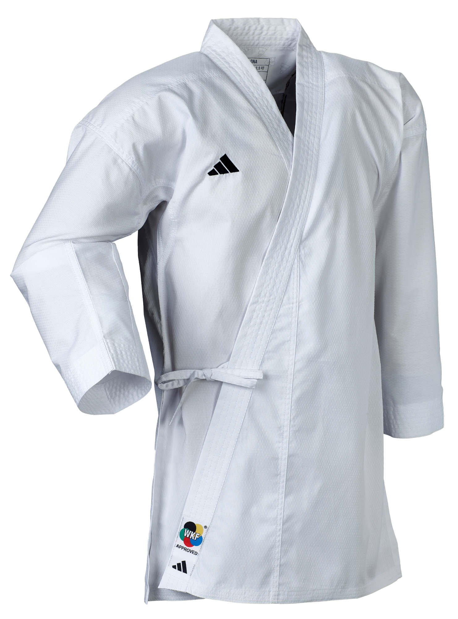 K220DNAWKF-white_black-Karate-uniform-Kumite-Fight-Logo-0262 adidas Karateanzug Kumite Fighter DNA, K220DNA
