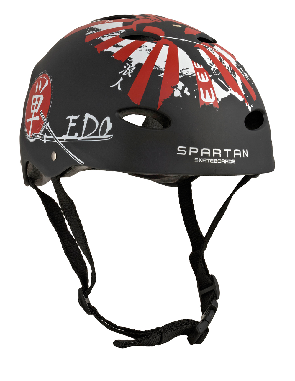 Spartan Skaterhelm "Fire" schwarz 304