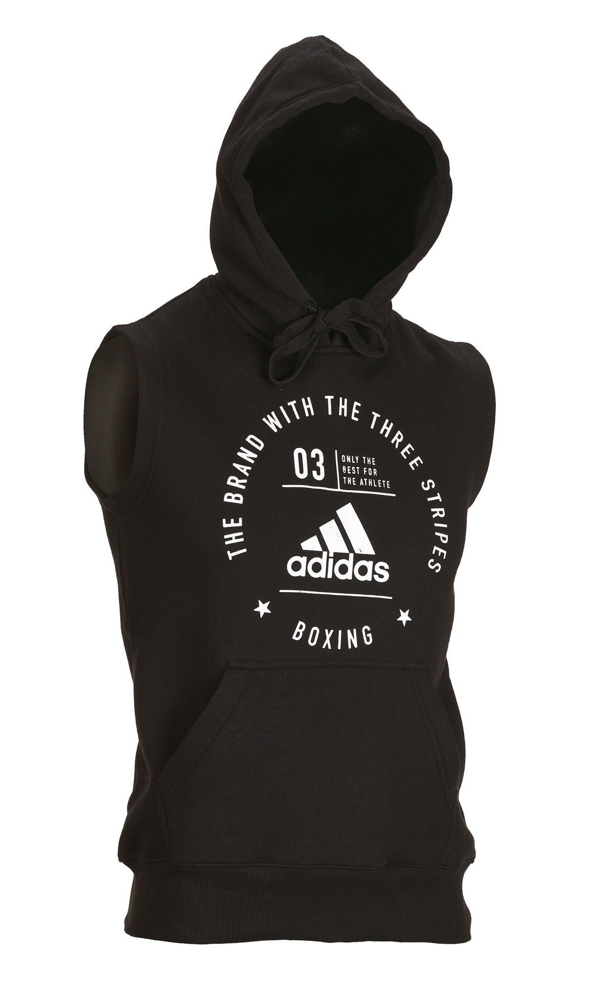 adiCL05B_CA-Community-Line-black_white-1582 adidas Community Sleeveless Hoody BOXING black/white, adiCL05B