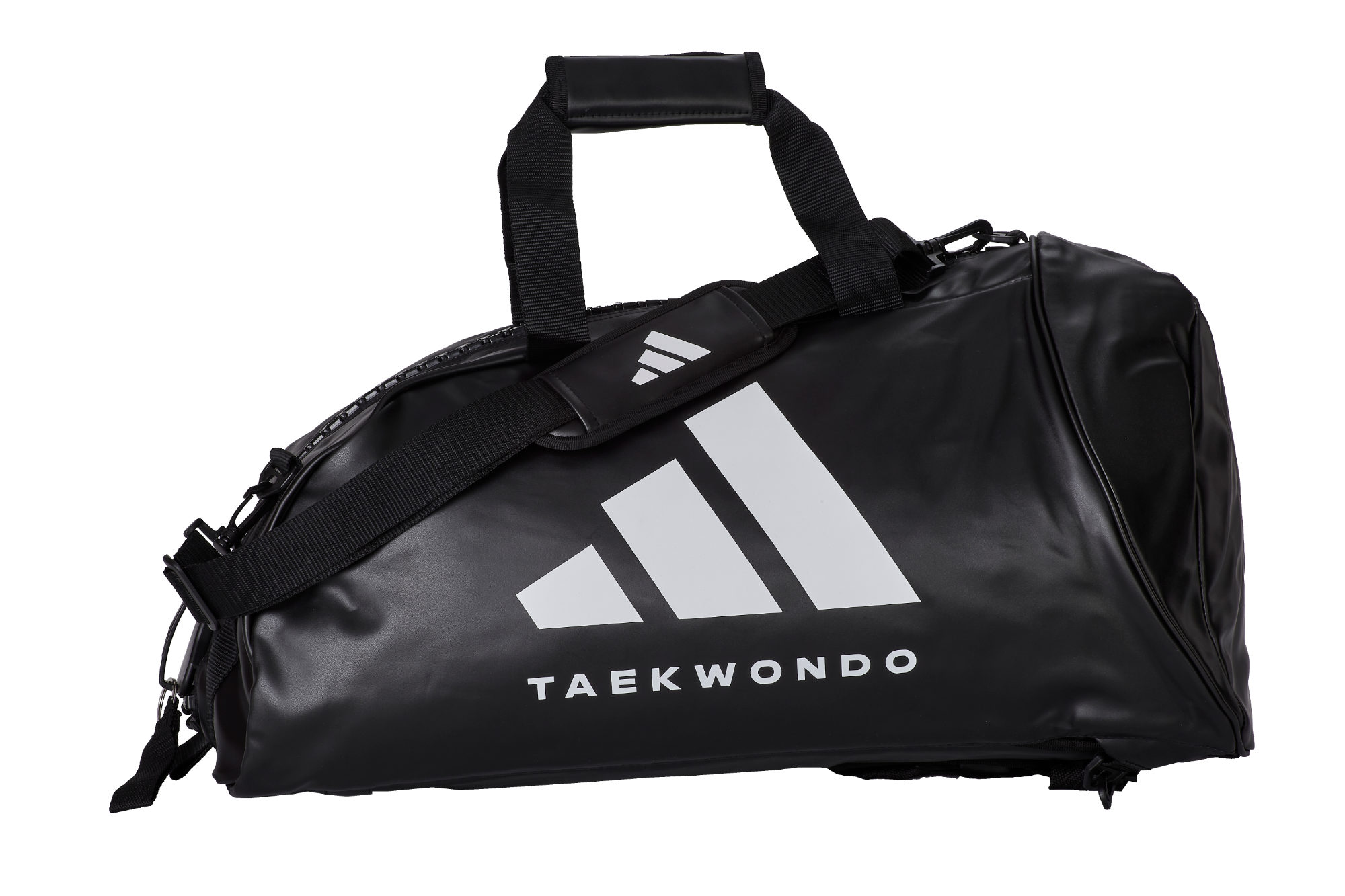adiACC051T-2-in-1-Bag-black_white-02 adidas 2in1 Bag Taekwondo black/white PU, adiACC051T