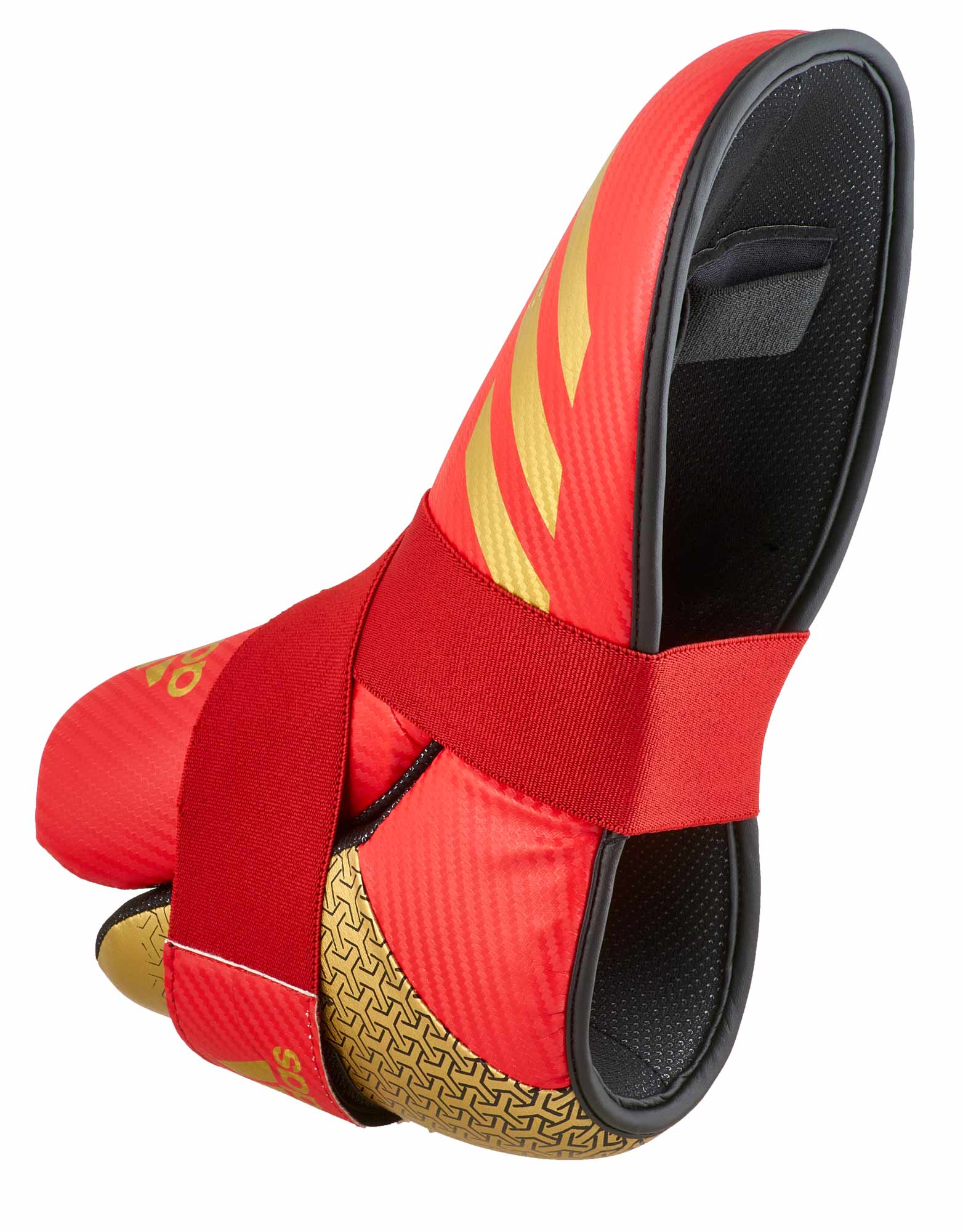 adiKBB300HD-red-0023 adidas ITF-Taekwondo Pro Fußschutz red/gold, adiKBB300HD