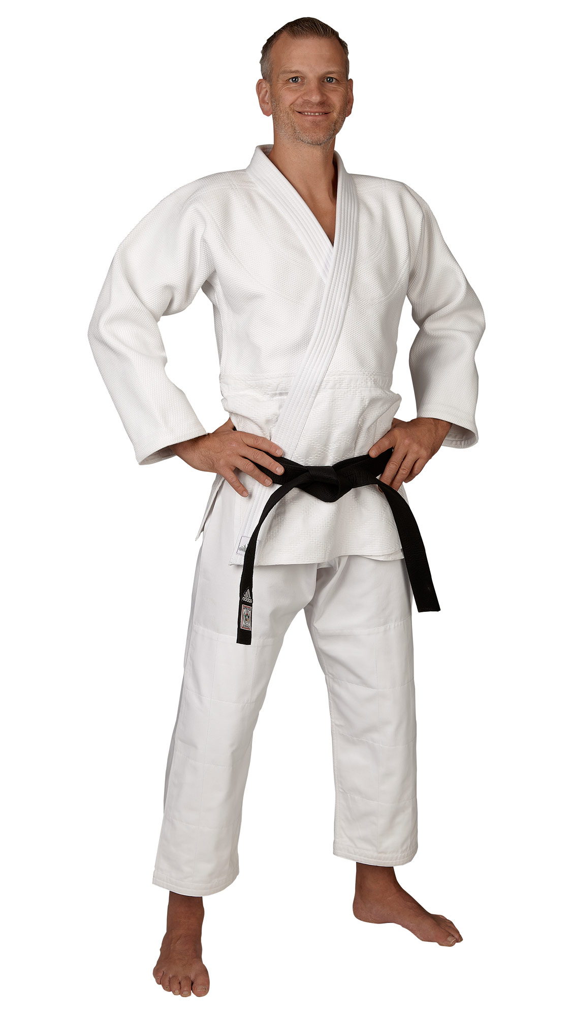 adidas-Judo_Gi-J990-Millenium-weiss-11 adidas Judo-Anzug Millenium weiß/silbernes Logo, J990