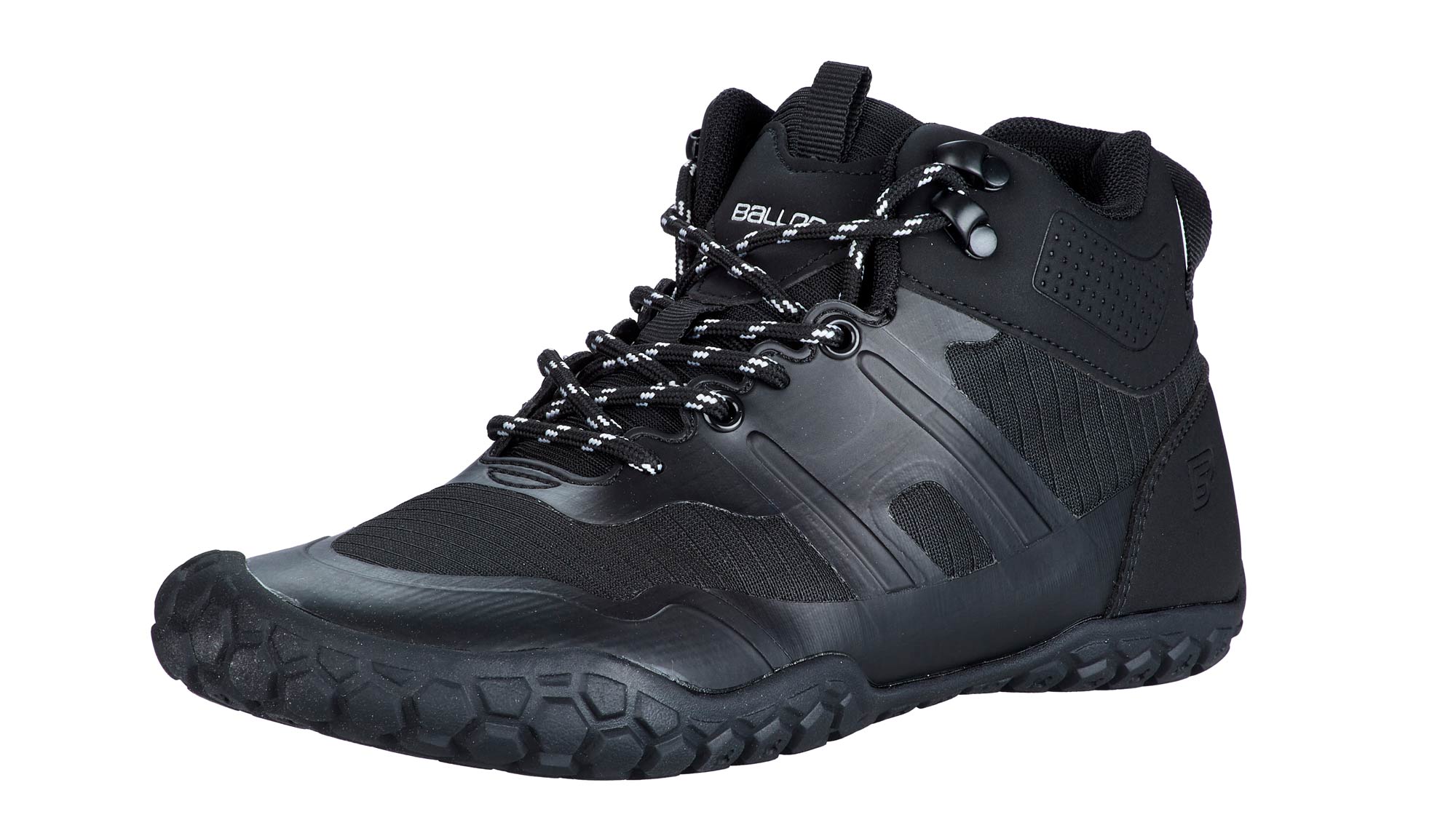 Stiefel, Wanderschuh, Schwarz, Gummisohle, Schnürung