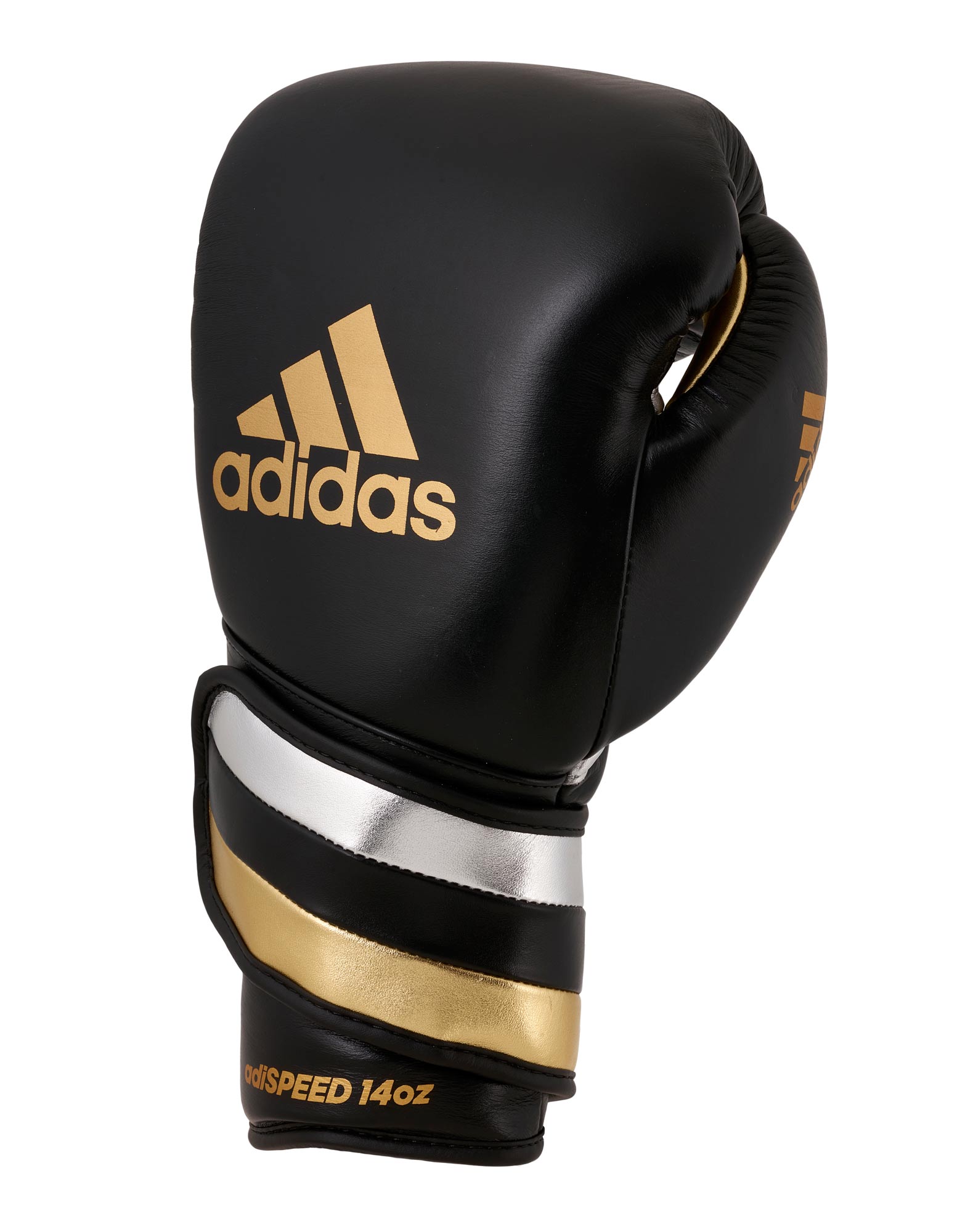 adidas adispeed strap up boxing gloves black/gold/silver, ADISBG501PRO