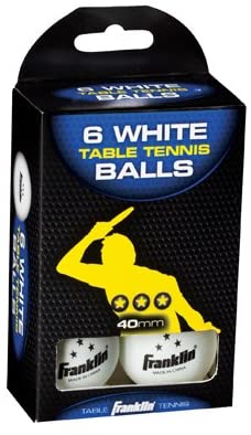 Franklin Tischtennisbälle, 6er Pack, 3-Star weiß