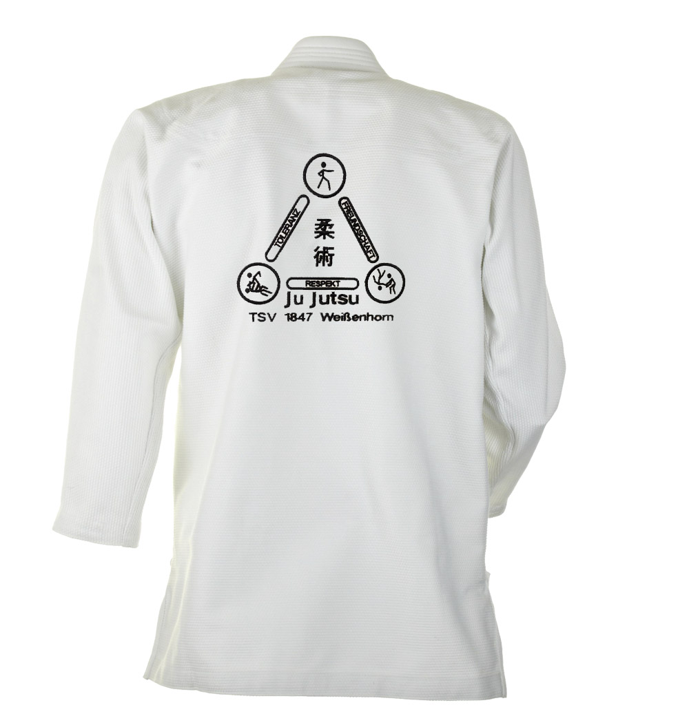 TSV_Weissenhorn_Pearl_pure_weiss_back_Stick TSV Weissenhorn Ju-Jutsu Anzug "Pearl Pure"