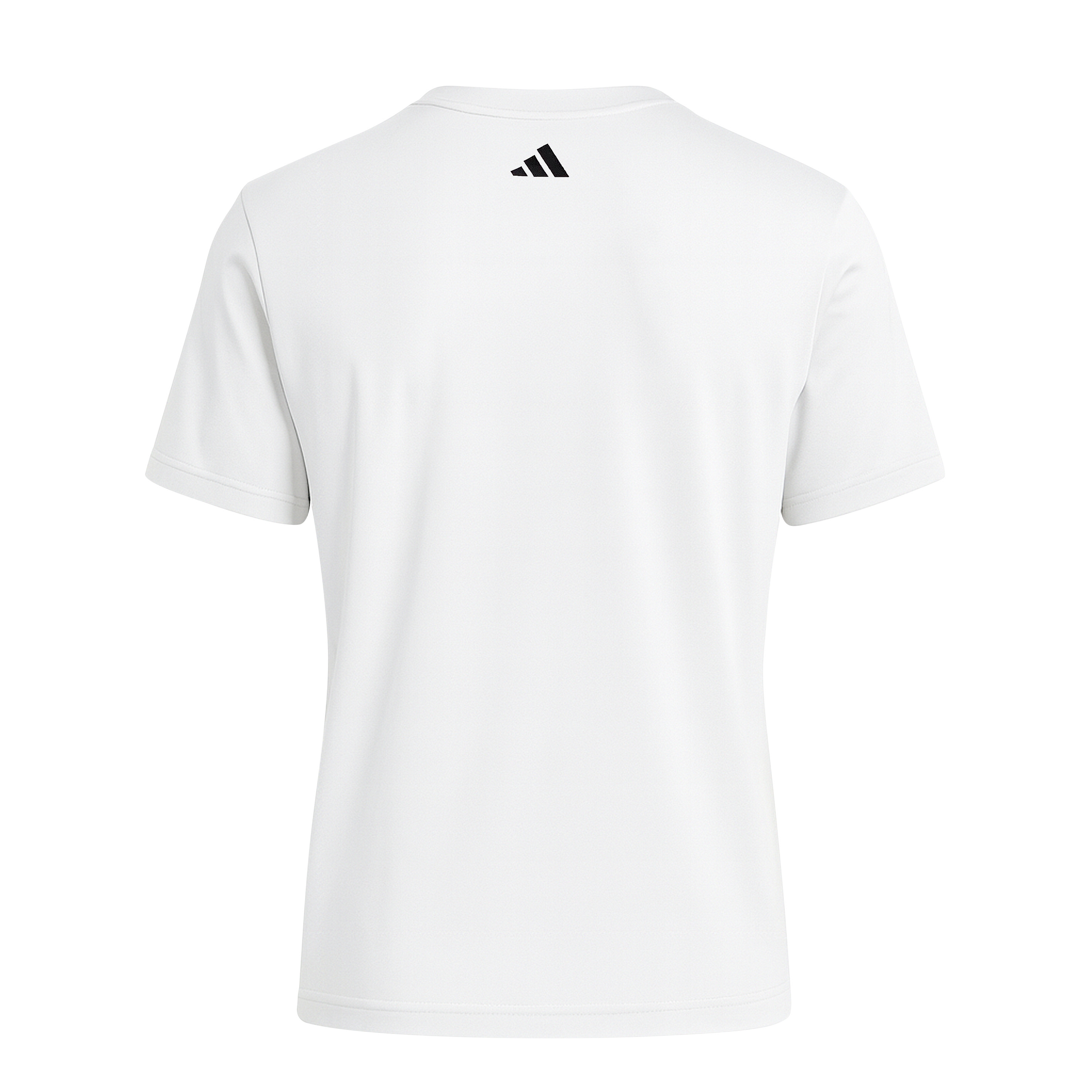 T-Shirt, Kurzarm, Weiß, Rundhals, Sportshirt