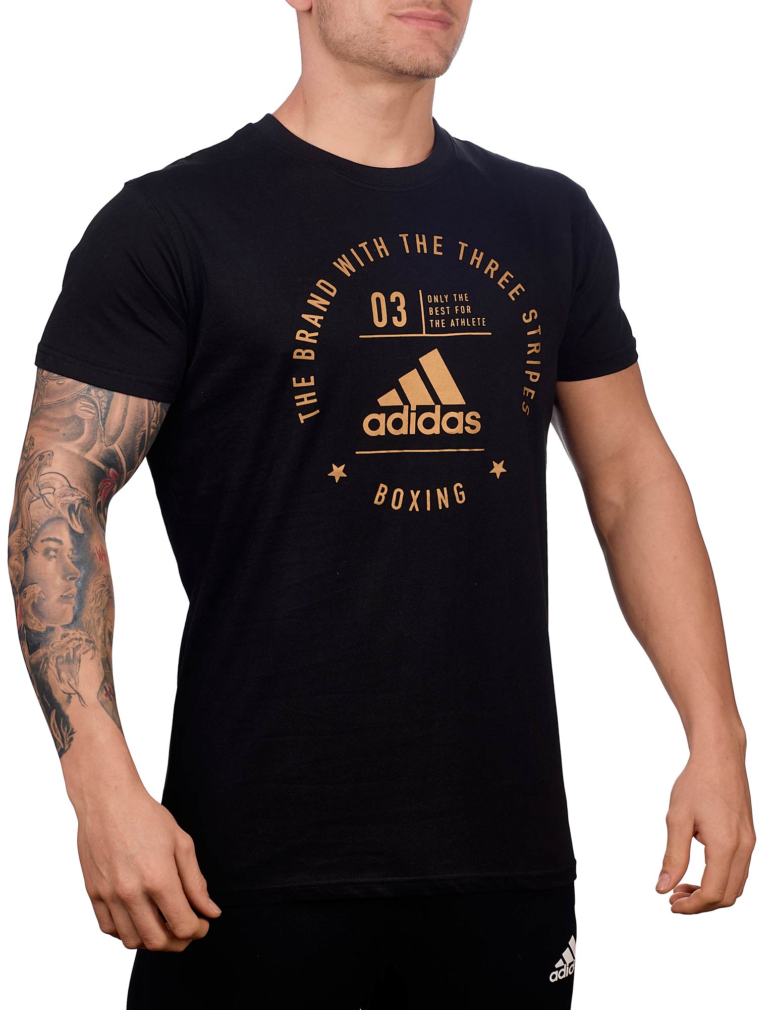 adidas Community T-Shirt "BOXING" black/gold, adiCL01B