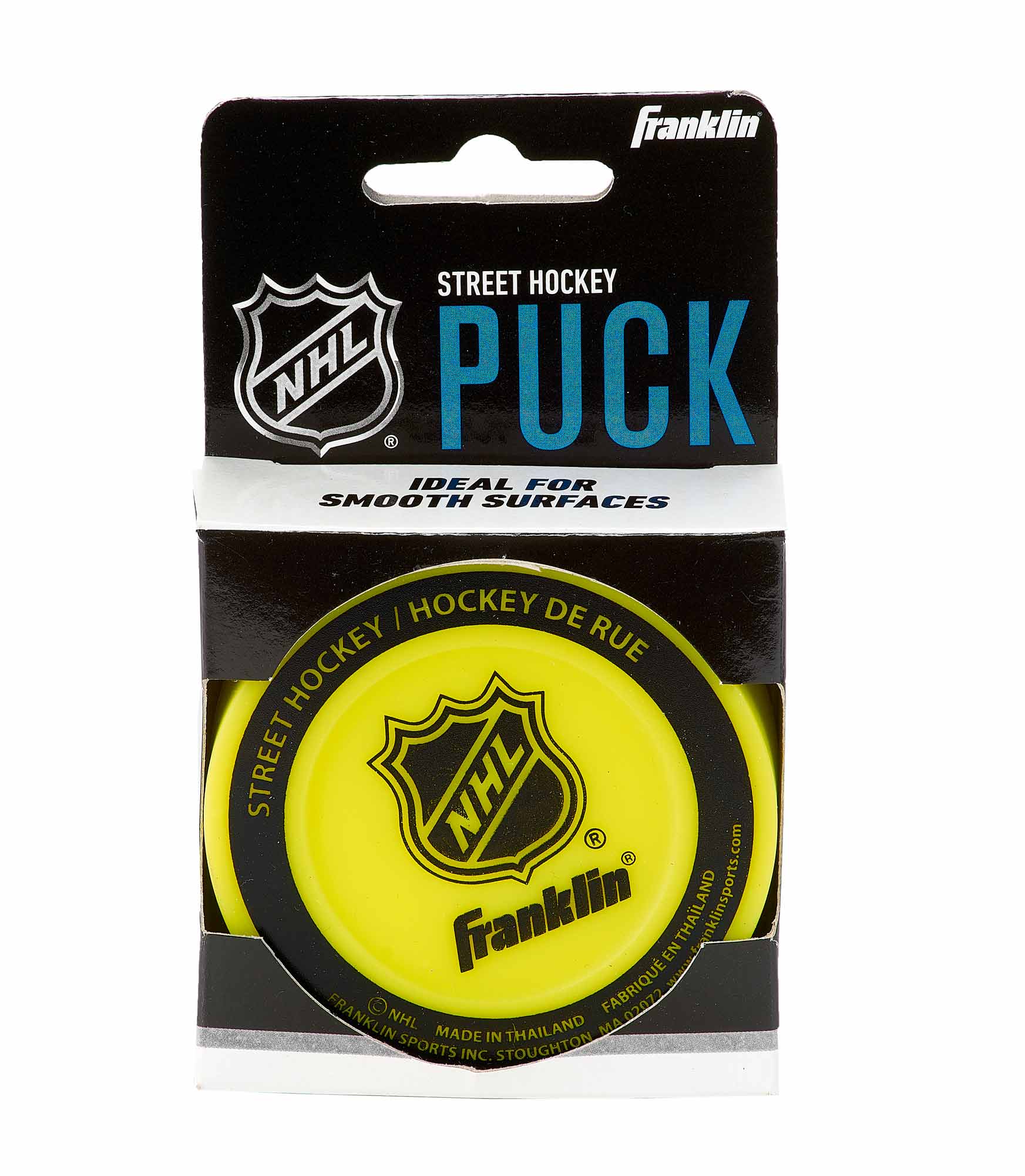 Franklin-Puck-yellow-0265 Franklin Streethockeypuck,12228, Blister